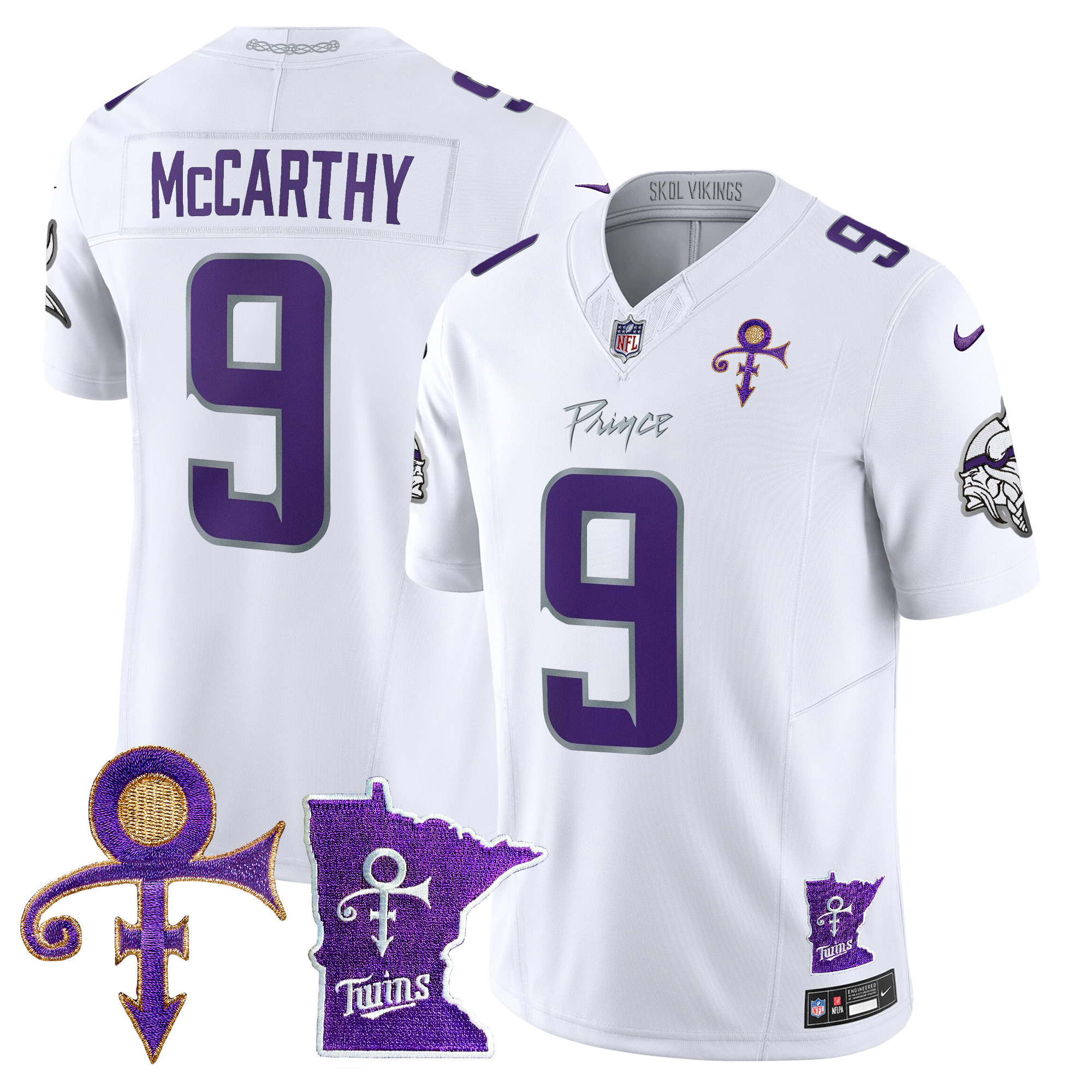 Men's Minnesota Vikings 2024 Prince Vapor Limited Jersey V2 - All Stitched - Image 3