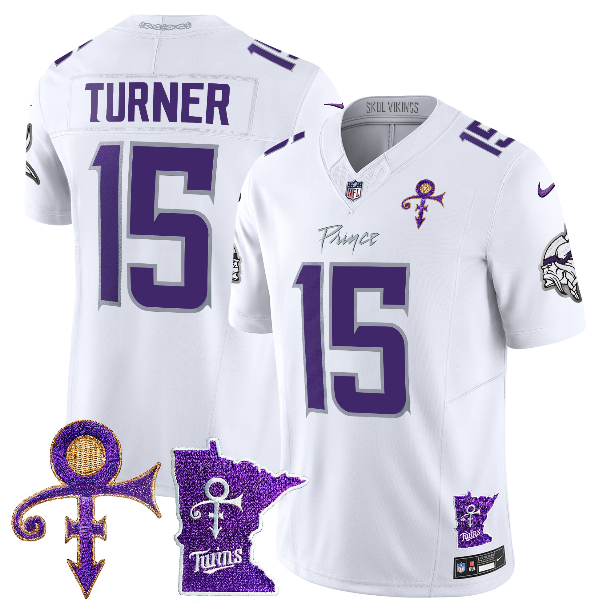 Men's Minnesota Vikings 2024 Prince Vapor Limited Jersey V2 - All Stitched - Image 5
