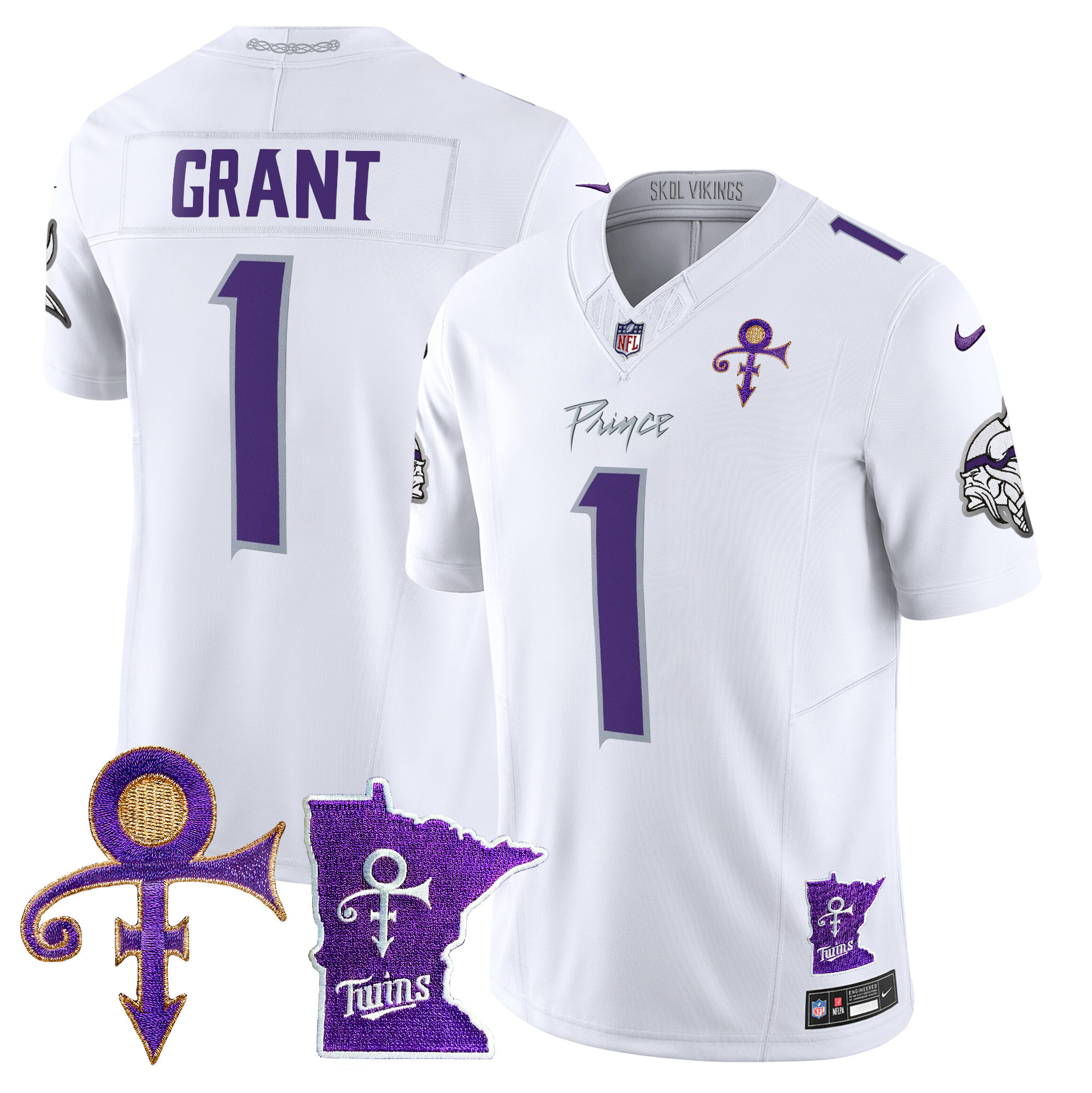 Men's Minnesota Vikings 2024 Prince Vapor Limited Jersey V2 - All Stitched - Image 6