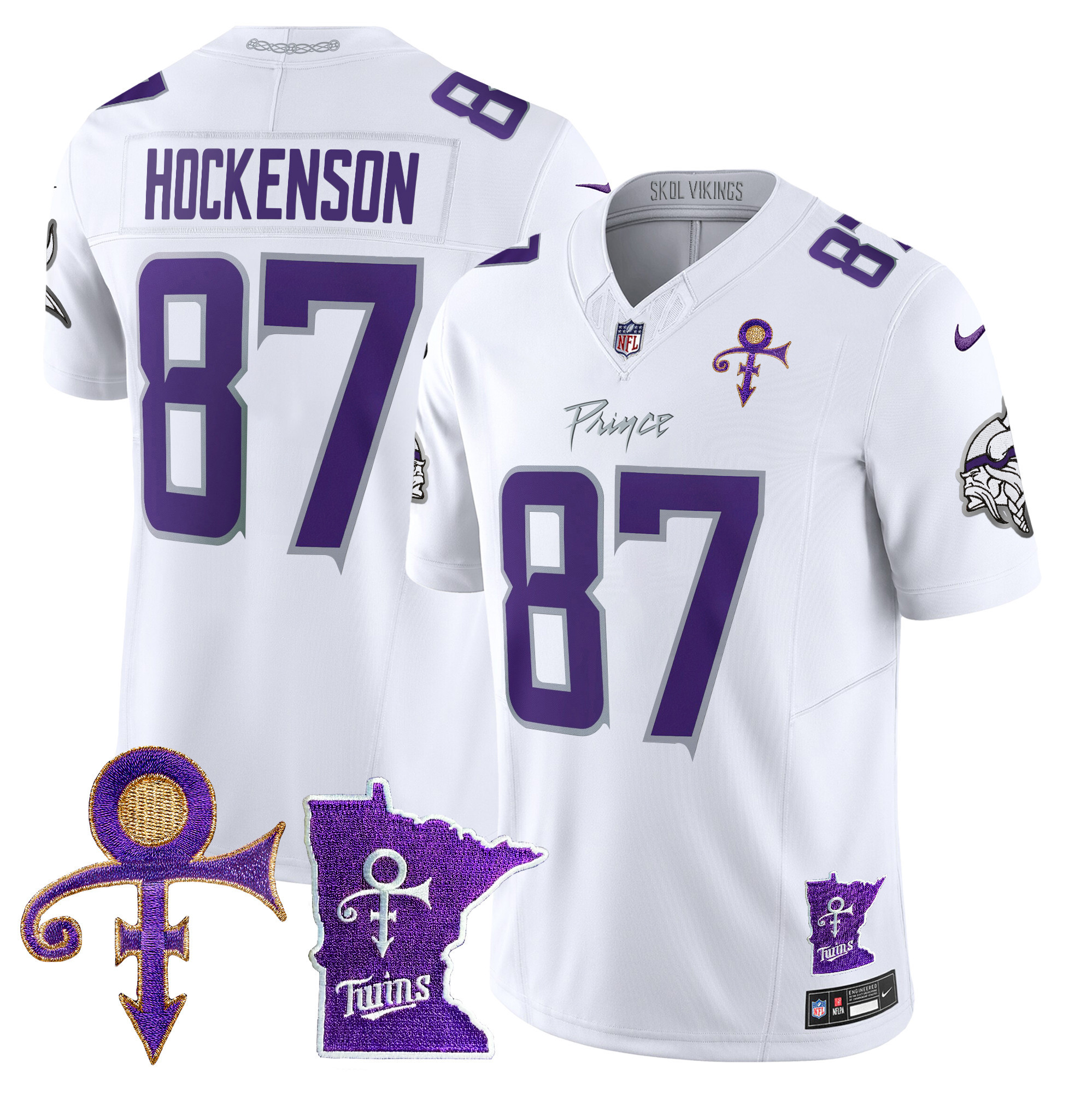 Men's Minnesota Vikings 2024 Prince Vapor Limited Jersey V2 - All Stitched - Image 8
