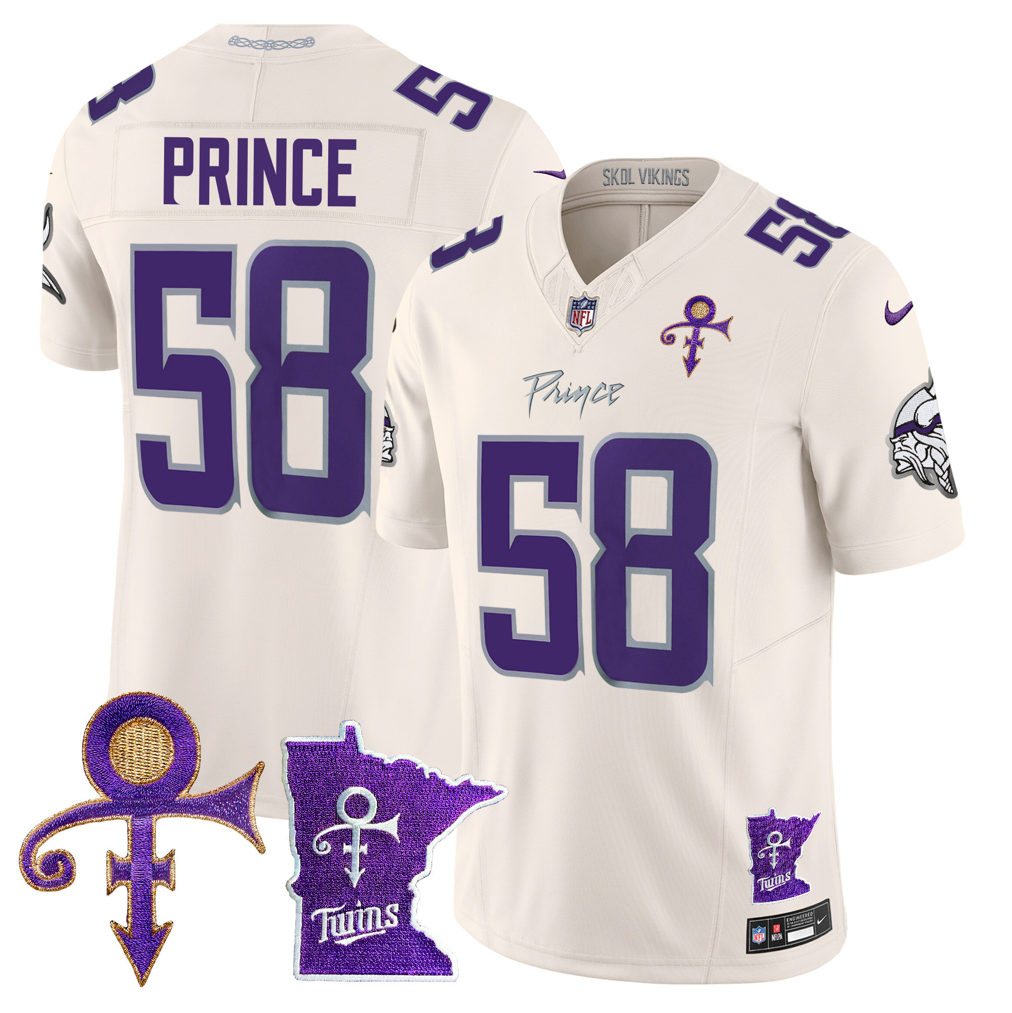 Men's Minnesota Vikings 2024 Prince Vapor Limited Jersey V2 - All Stitched - Image 12