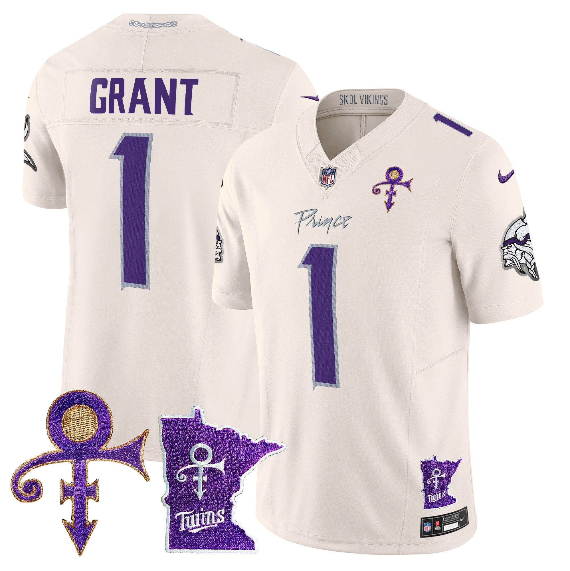 Men's Minnesota Vikings 2024 Prince Vapor Limited Jersey V2 - All Stitched - Image 16