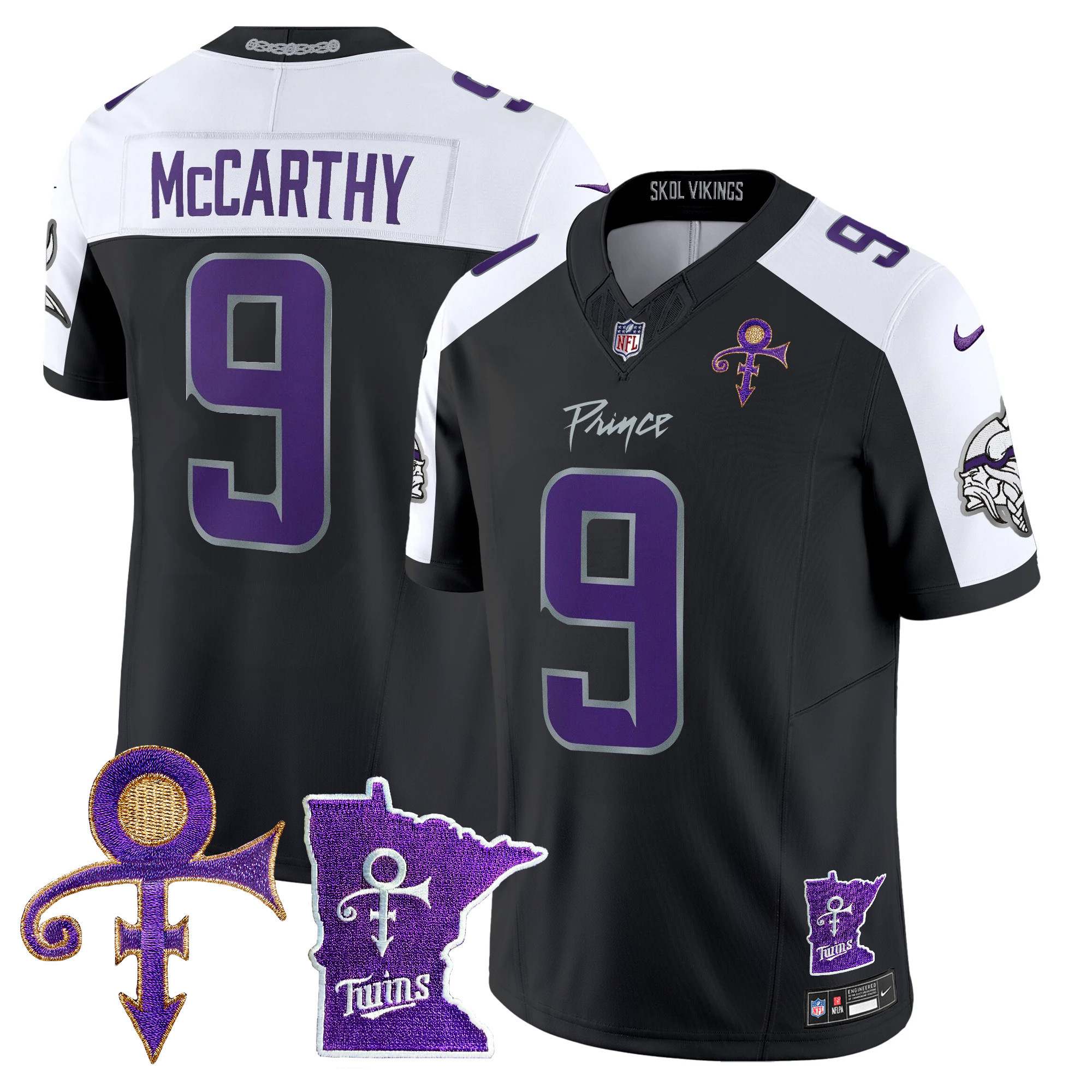 Men's Minnesota Vikings 2024 Prince Vapor Limited Jersey V2 - All Stitched - Image 23