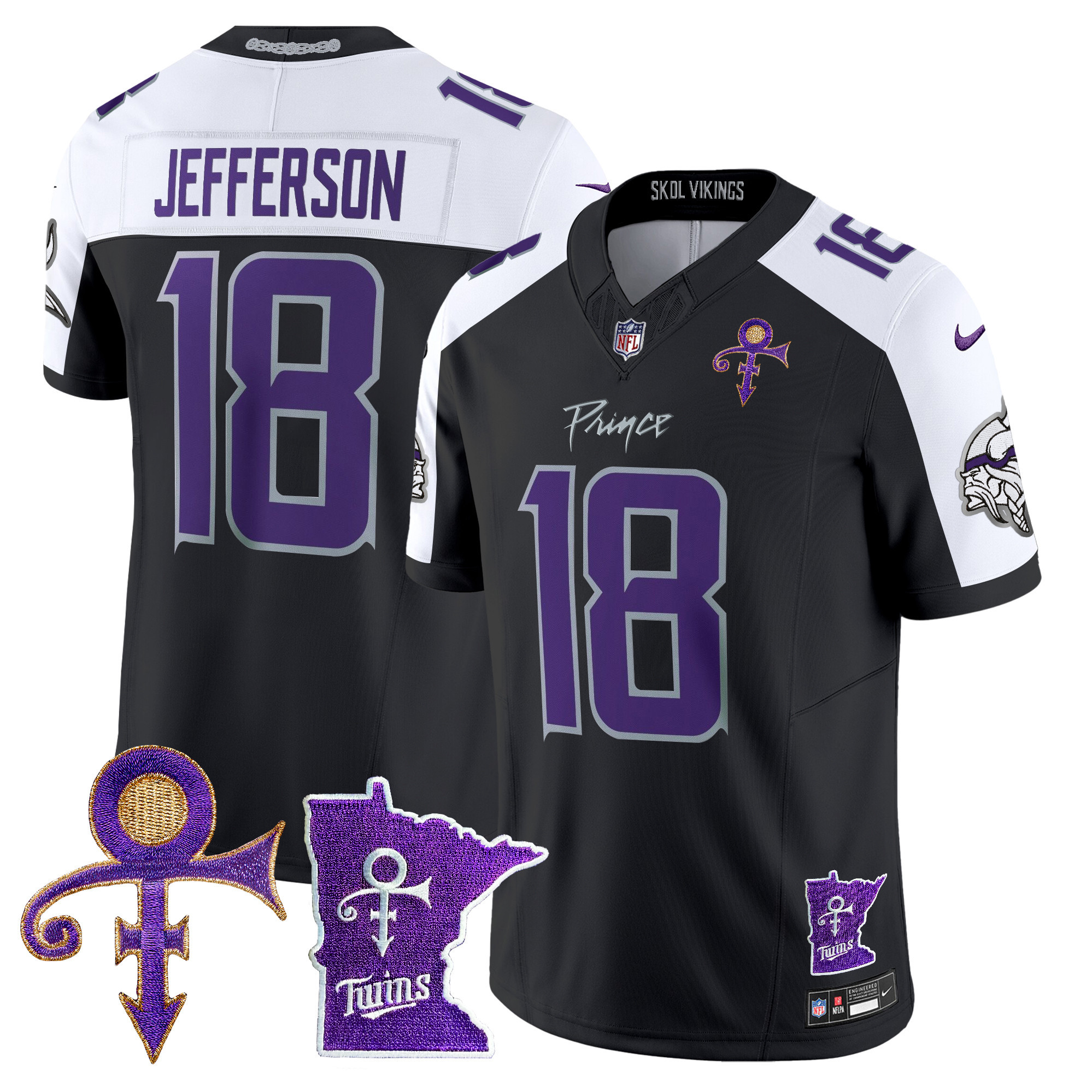 Men's Minnesota Vikings 2024 Prince Vapor Limited Jersey V2 - All Stitched - Image 24