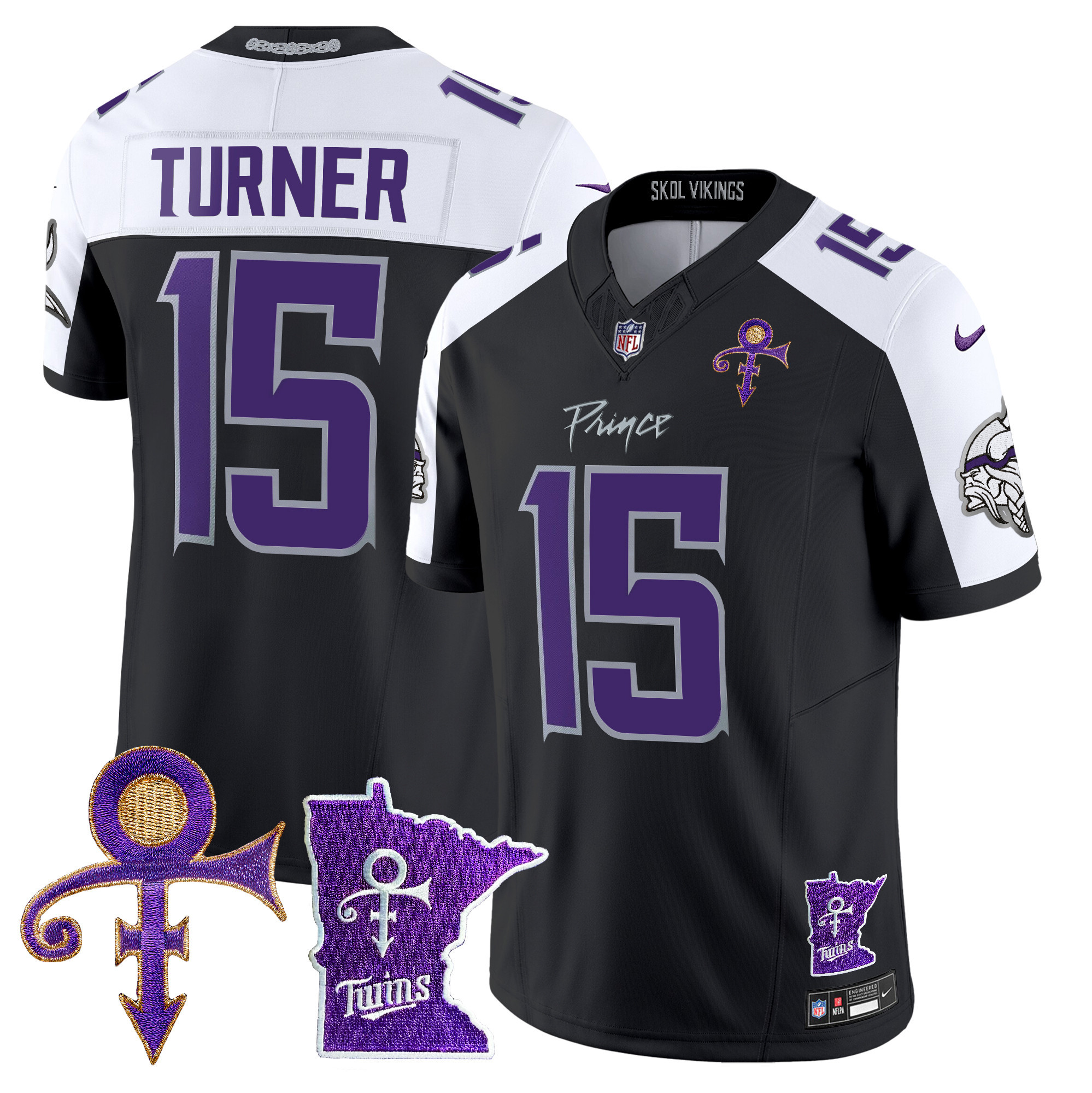 Men's Minnesota Vikings 2024 Prince Vapor Limited Jersey V2 - All Stitched - Image 25
