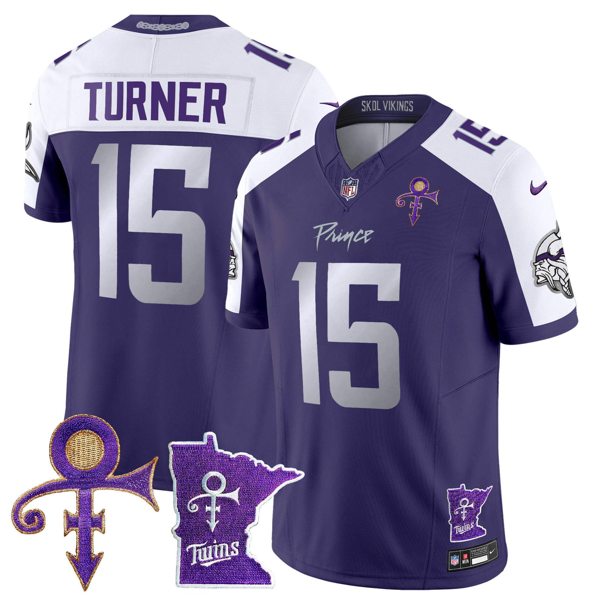 Men's Minnesota Vikings 2024 Prince Vapor Limited Jersey V2 - All Stitched - Image 35