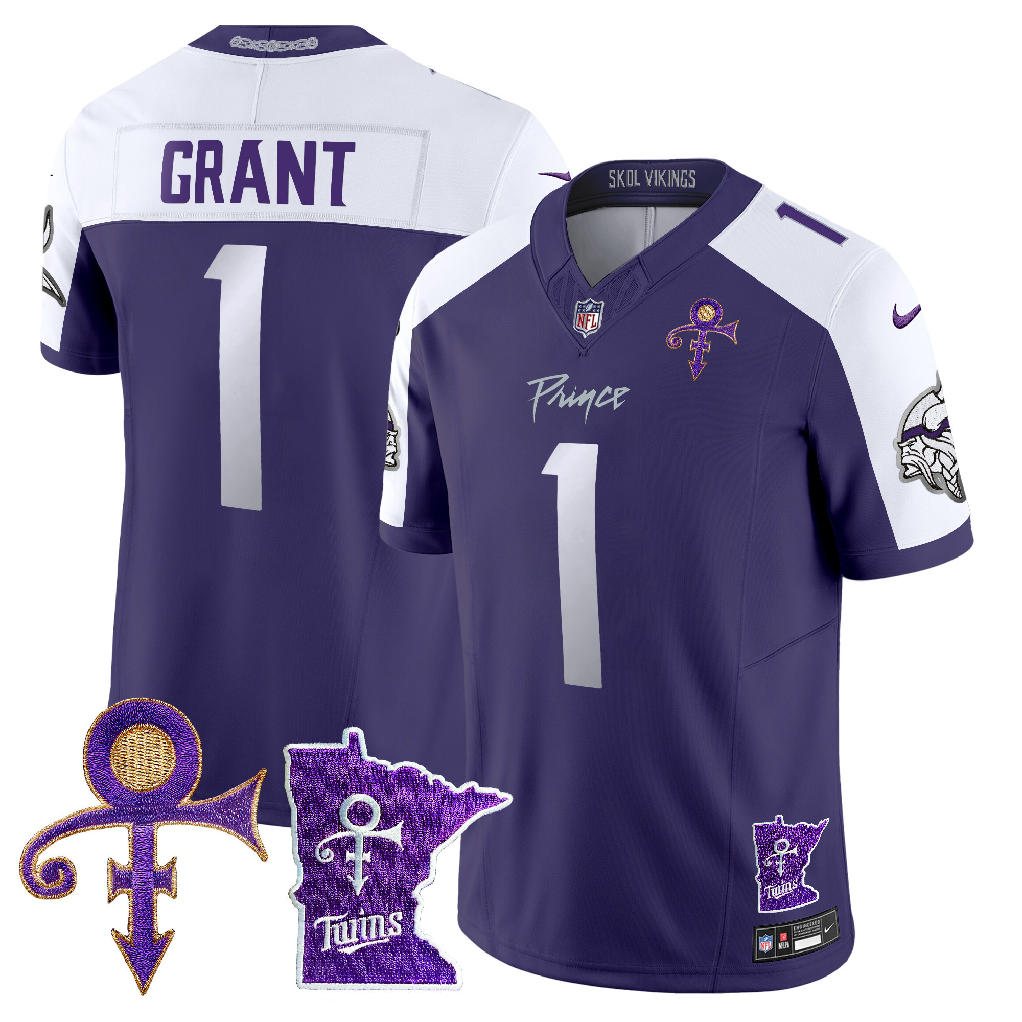 Men's Minnesota Vikings 2024 Prince Vapor Limited Jersey V2 - All Stitched - Image 36