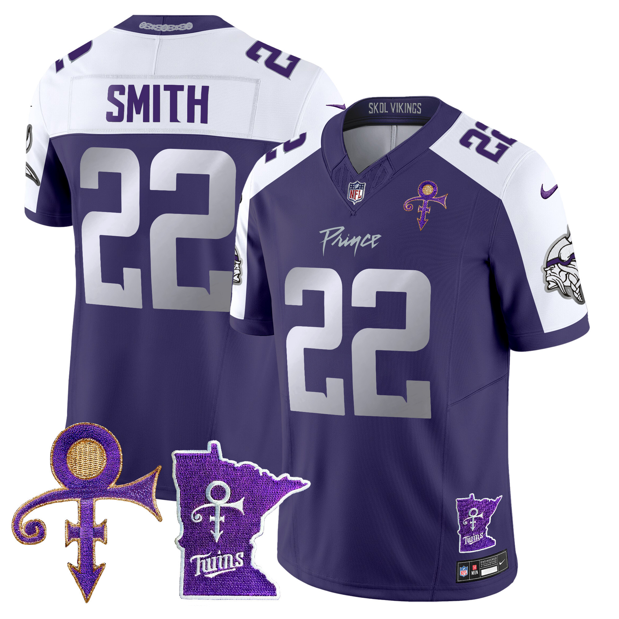 Men's Minnesota Vikings 2024 Prince Vapor Limited Jersey V2 - All Stitched - Image 37