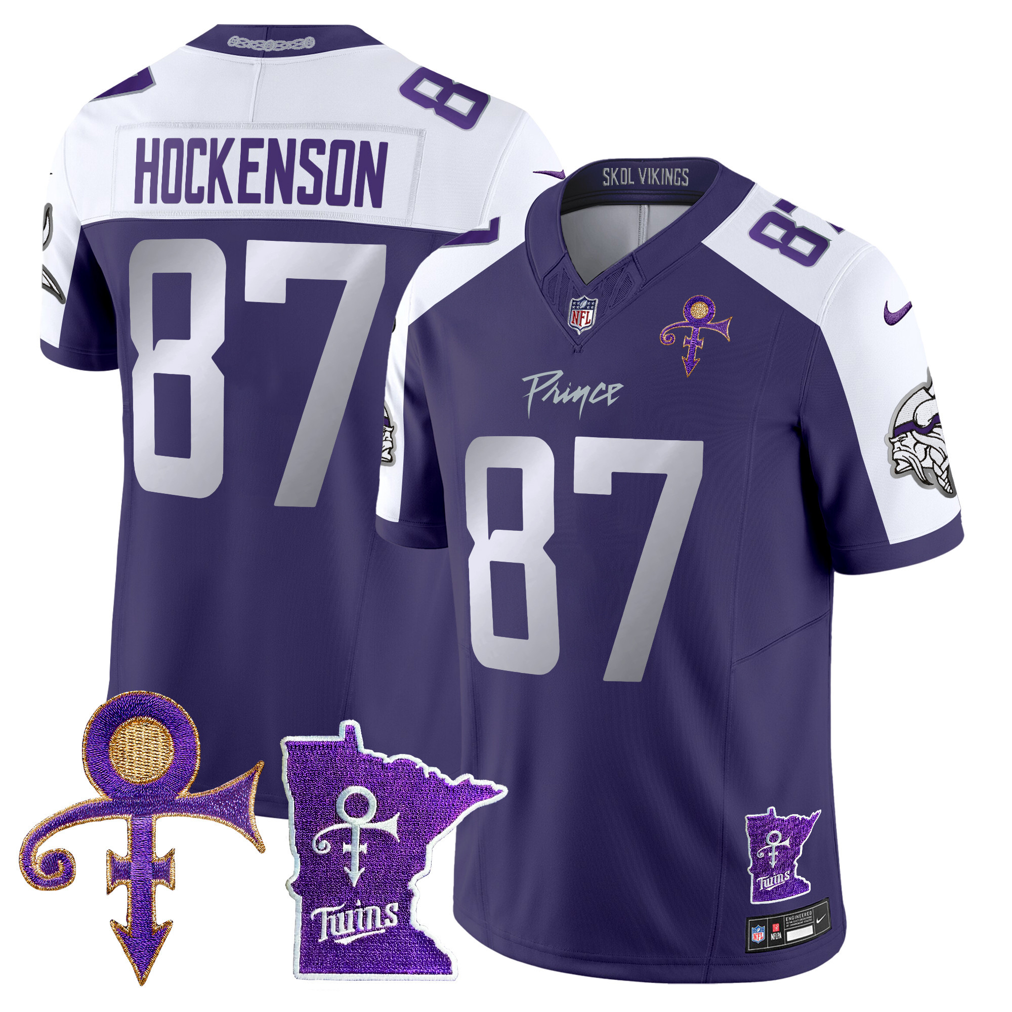 Men's Minnesota Vikings 2024 Prince Vapor Limited Jersey V2 - All Stitched - Image 38