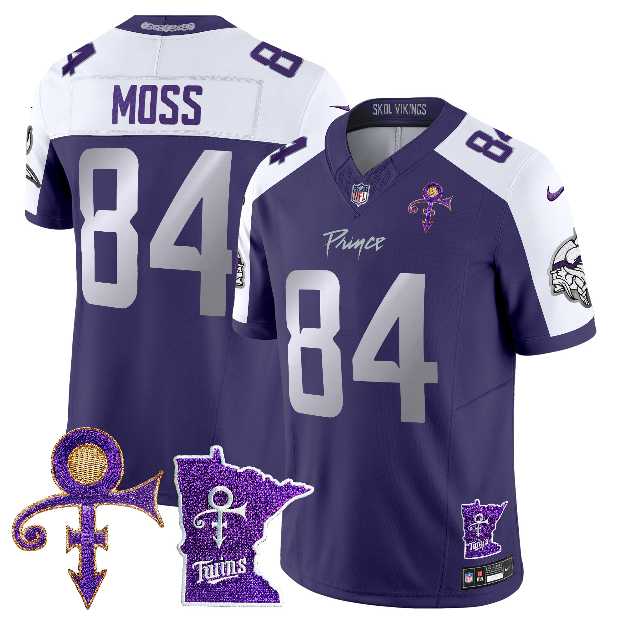 Men's Minnesota Vikings 2024 Prince Vapor Limited Jersey V2 - All Stitched - Image 39