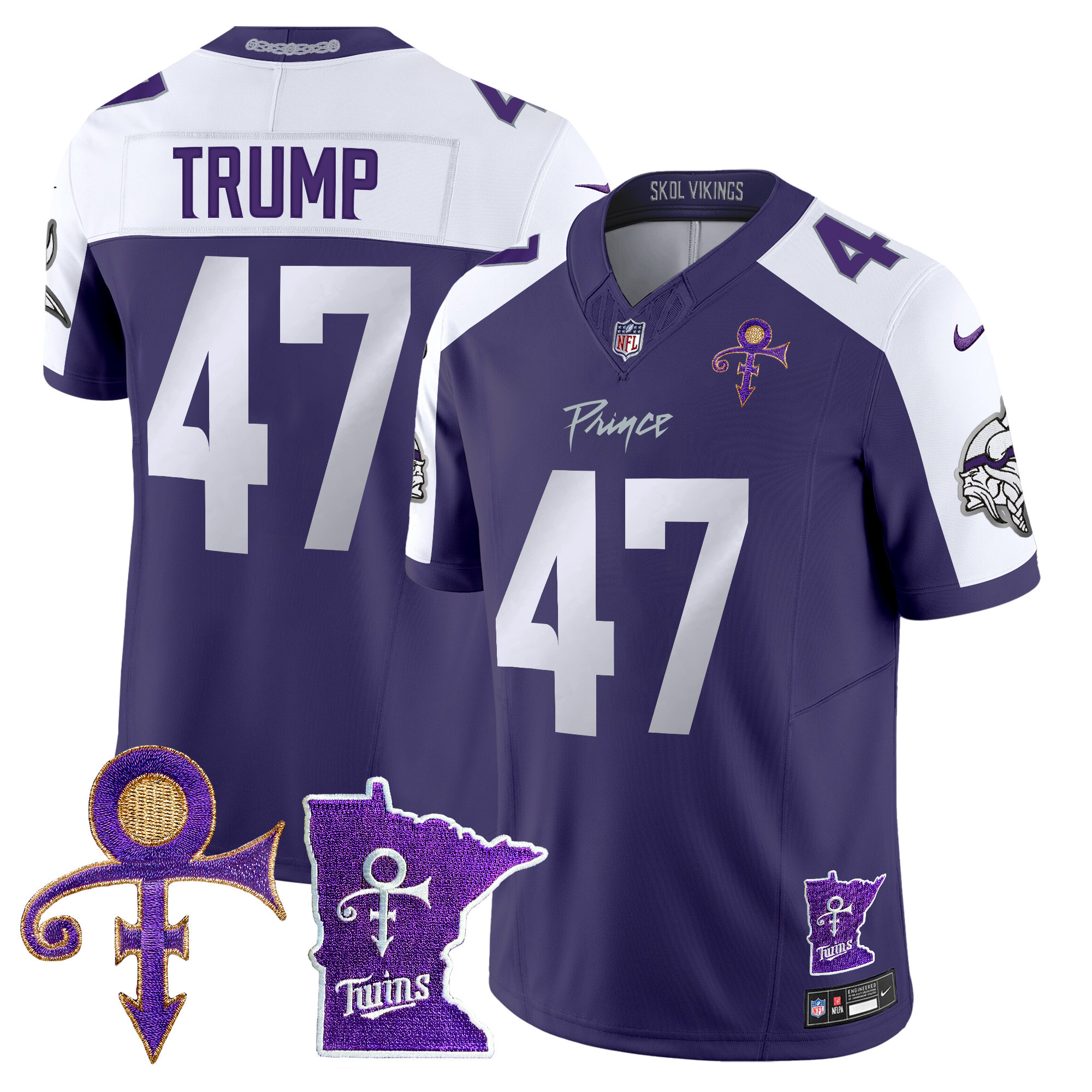Men's Minnesota Vikings 2024 Prince Vapor Limited Jersey V2 - All Stitched - Image 40