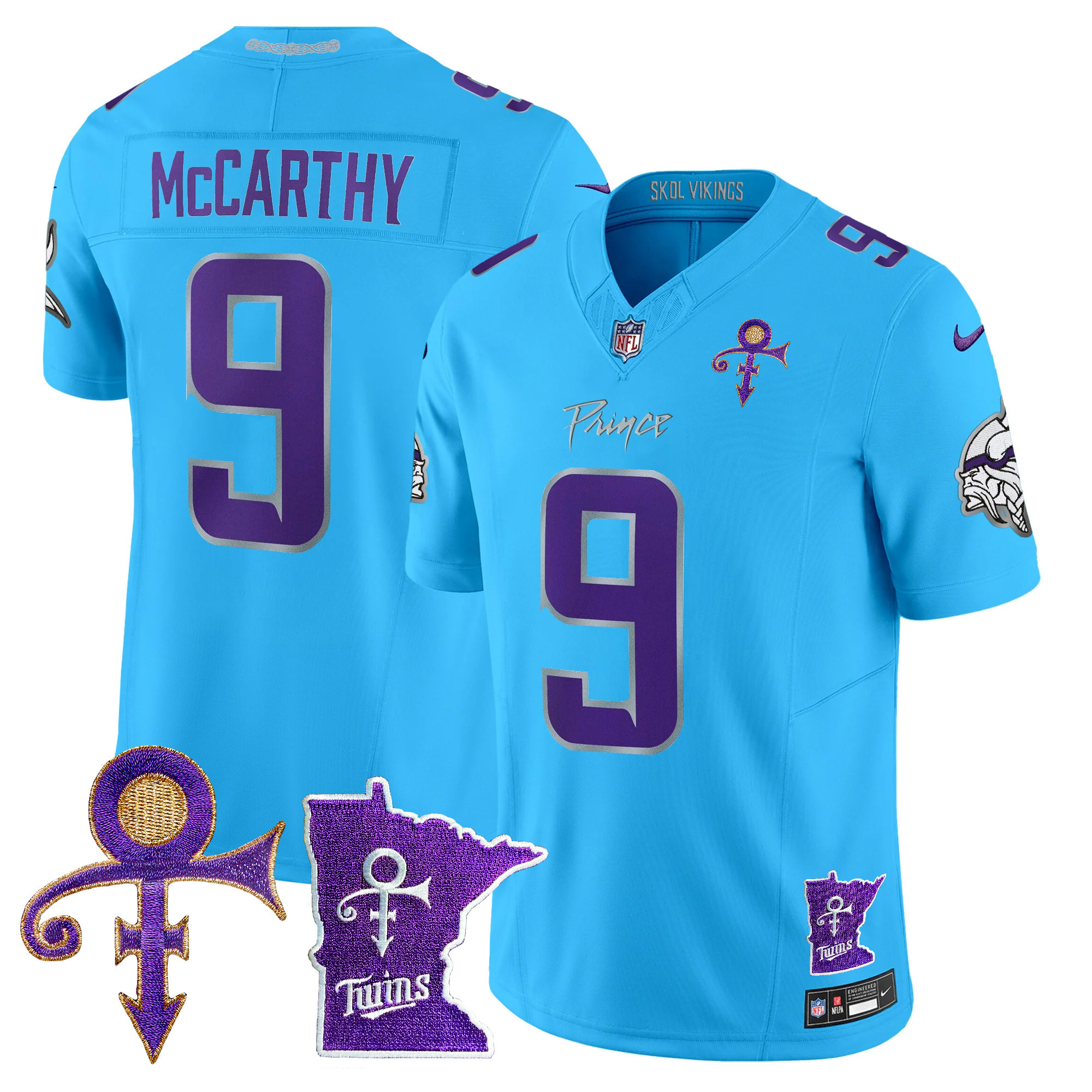 Men's Minnesota Vikings 2024 Prince Vapor Limited Jersey V2 - All Stitched - Image 43