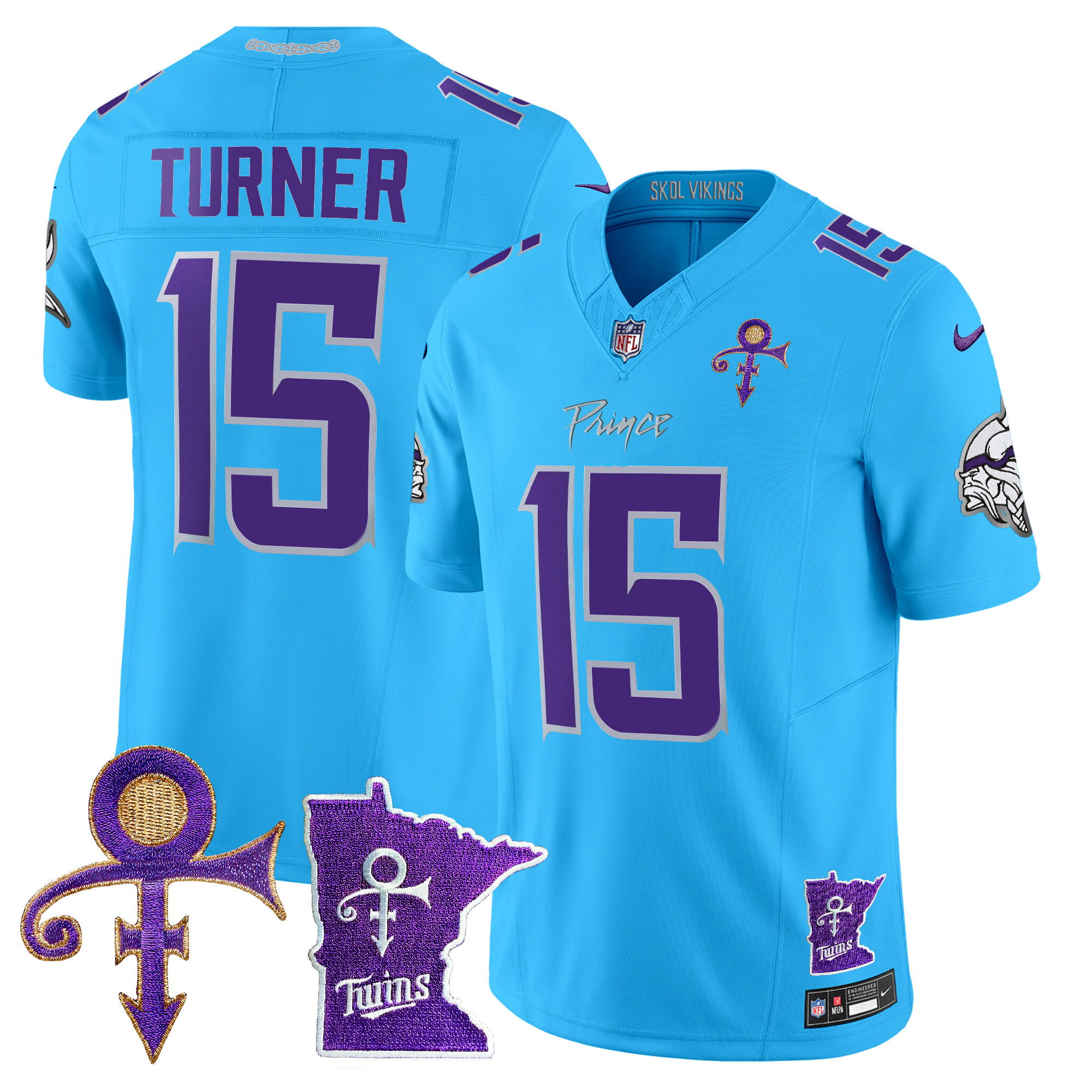 Men's Minnesota Vikings 2024 Prince Vapor Limited Jersey V2 - All Stitched - Image 45