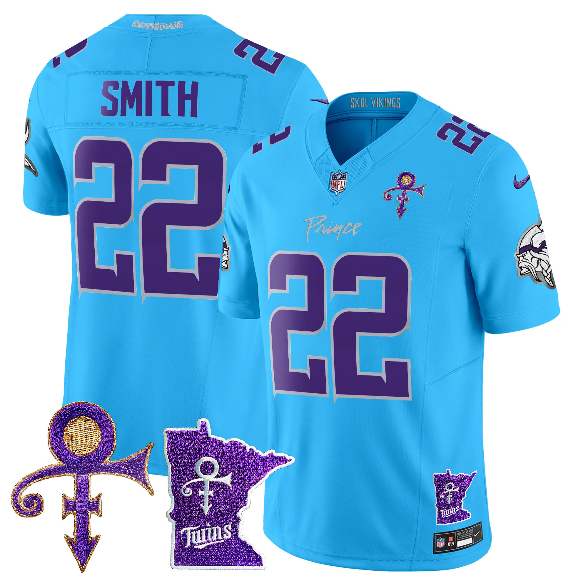 Men's Minnesota Vikings 2024 Prince Vapor Limited Jersey V2 - All Stitched - Image 47