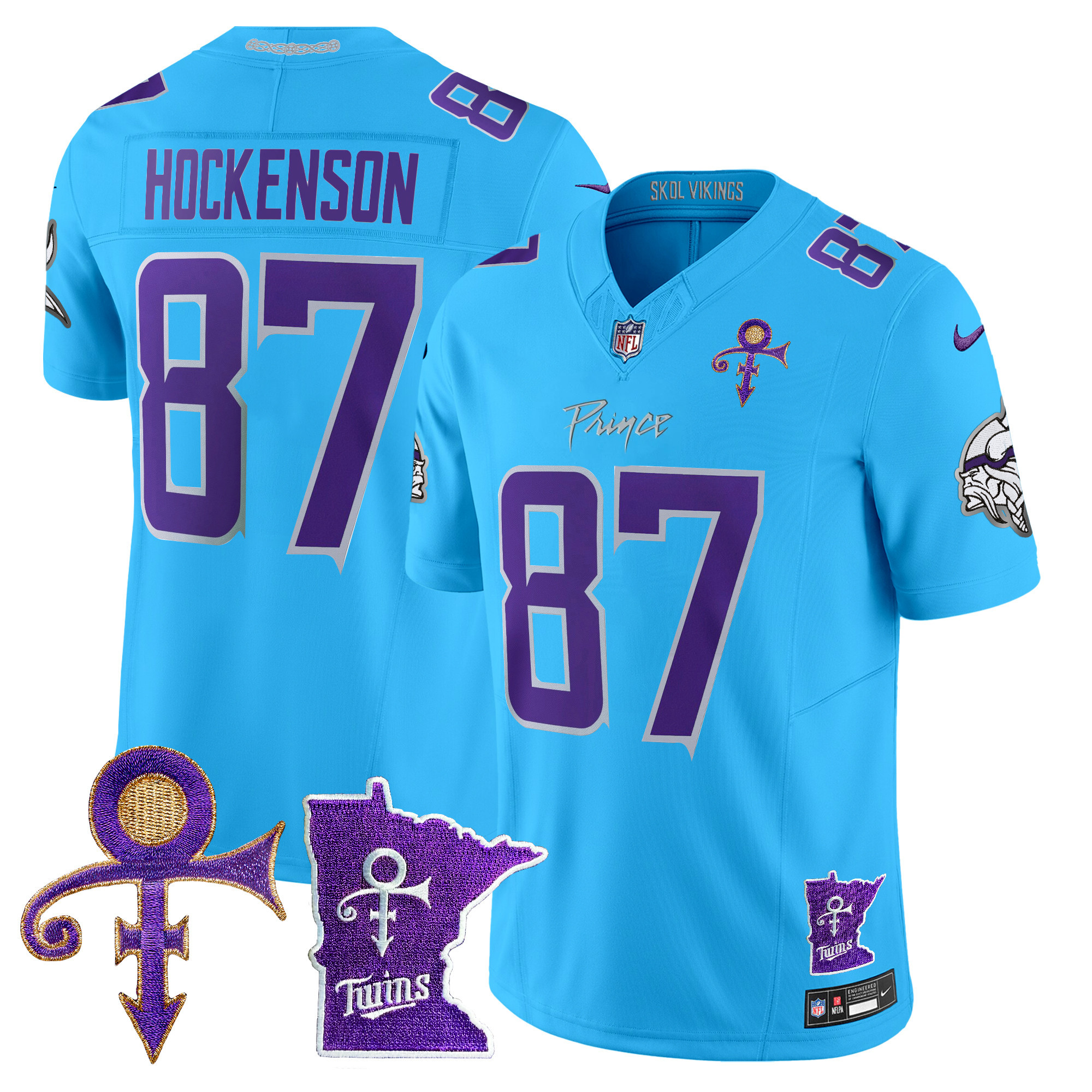 Men's Minnesota Vikings 2024 Prince Vapor Limited Jersey V2 - All Stitched - Image 48