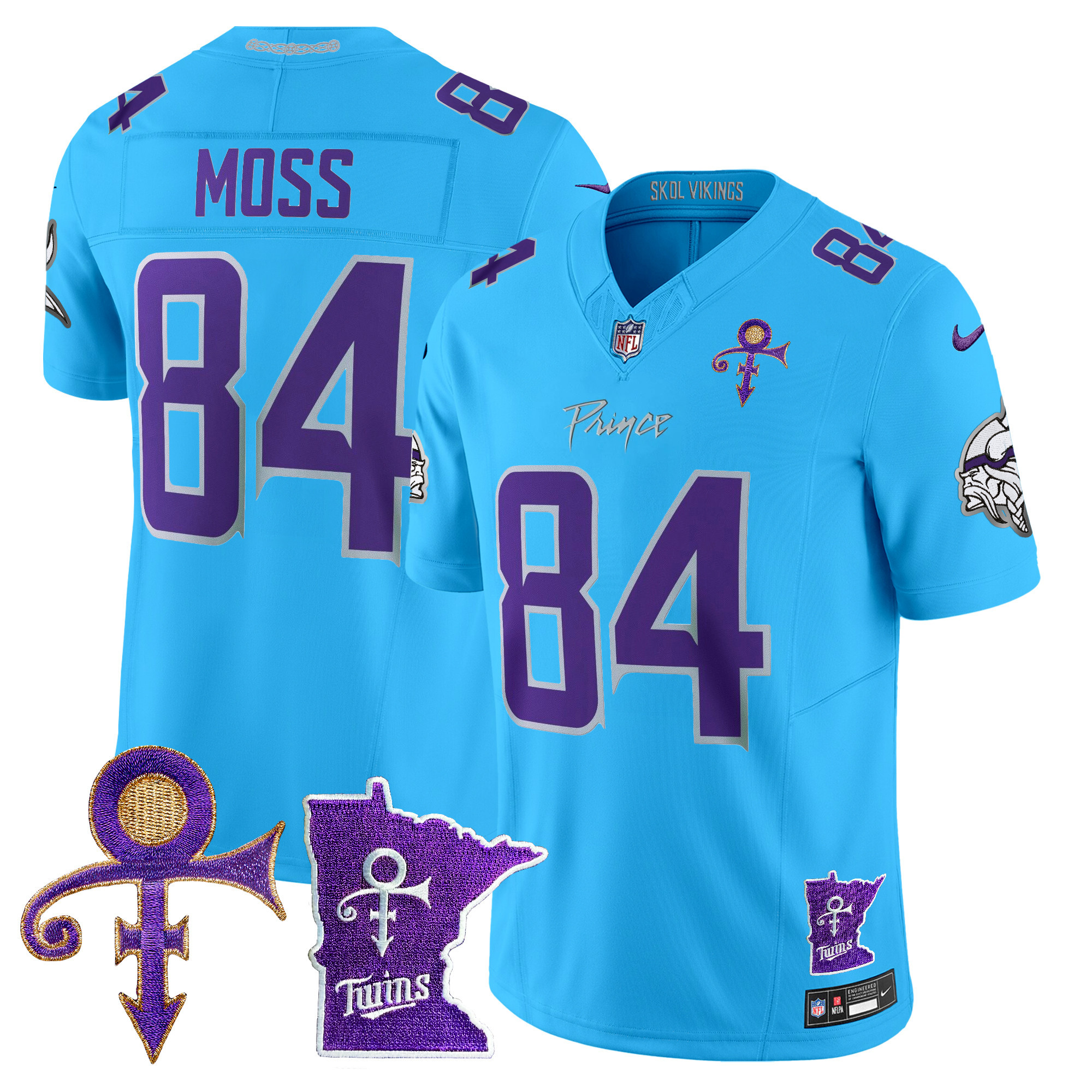 Men's Minnesota Vikings 2024 Prince Vapor Limited Jersey V2 - All Stitched - Image 49