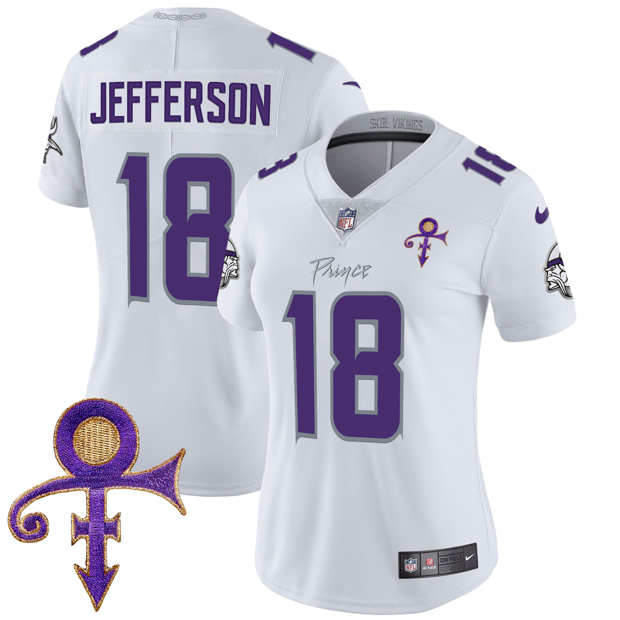 Women's Minnesota Vikings 2024 Prince Vapor Limited Jersey - All Stitched - Image 4