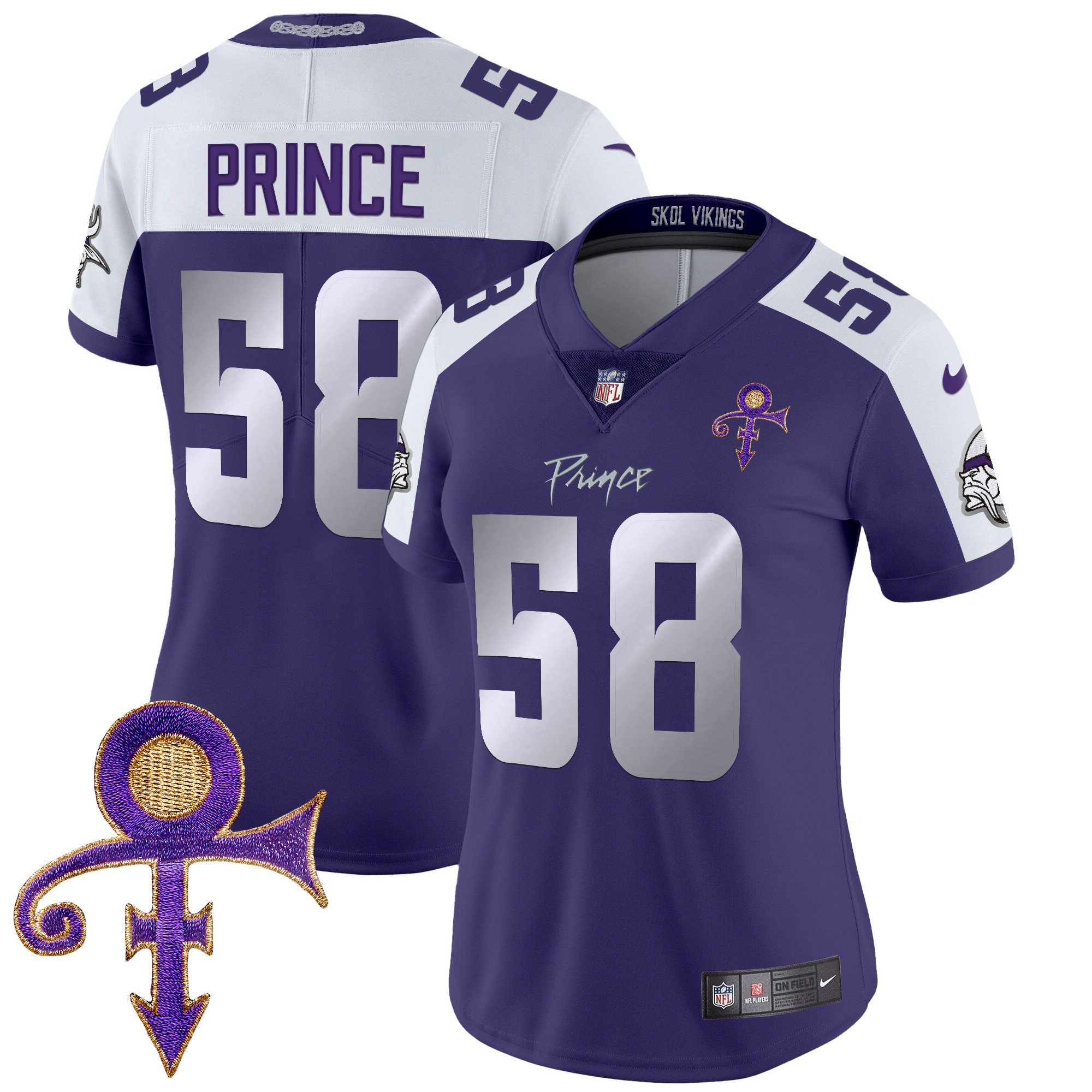 Women's Minnesota Vikings 2024 Prince Vapor Limited Jersey - All Stitched - Image 32