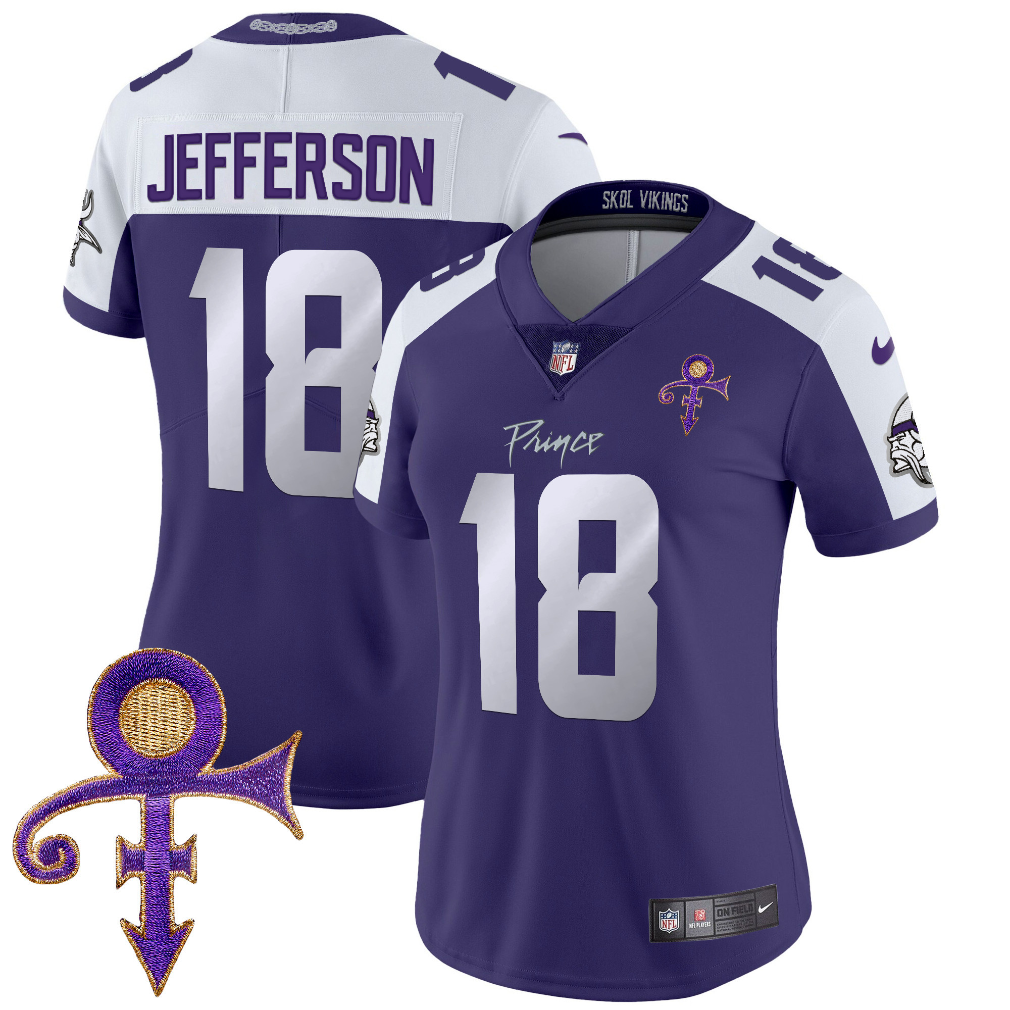 Women's Minnesota Vikings 2024 Prince Vapor Limited Jersey - All Stitched - Image 34