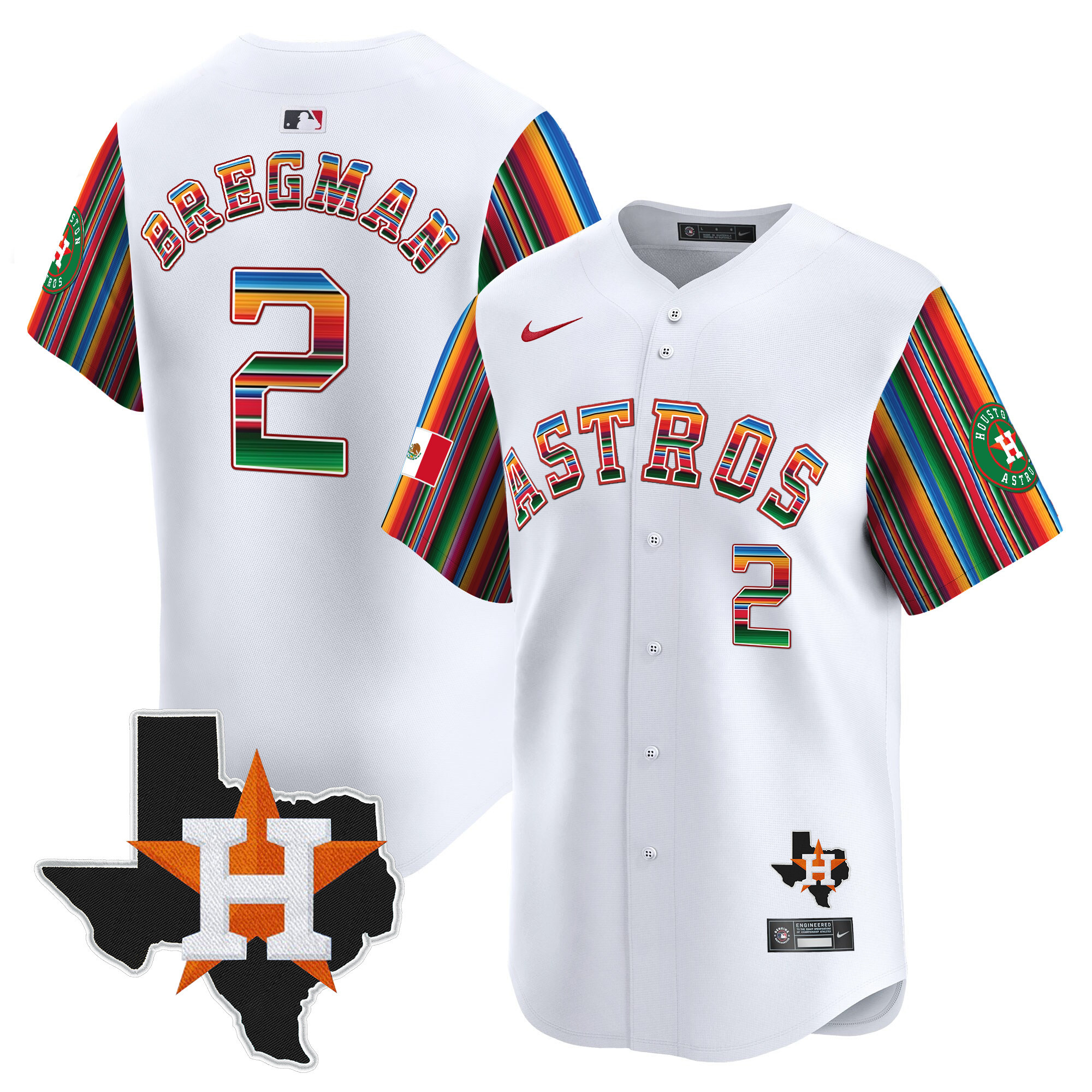 Men's Astros Mexico Texas Patch Vapor Premier Limited Jersey V5 - All Stitched - Image 13