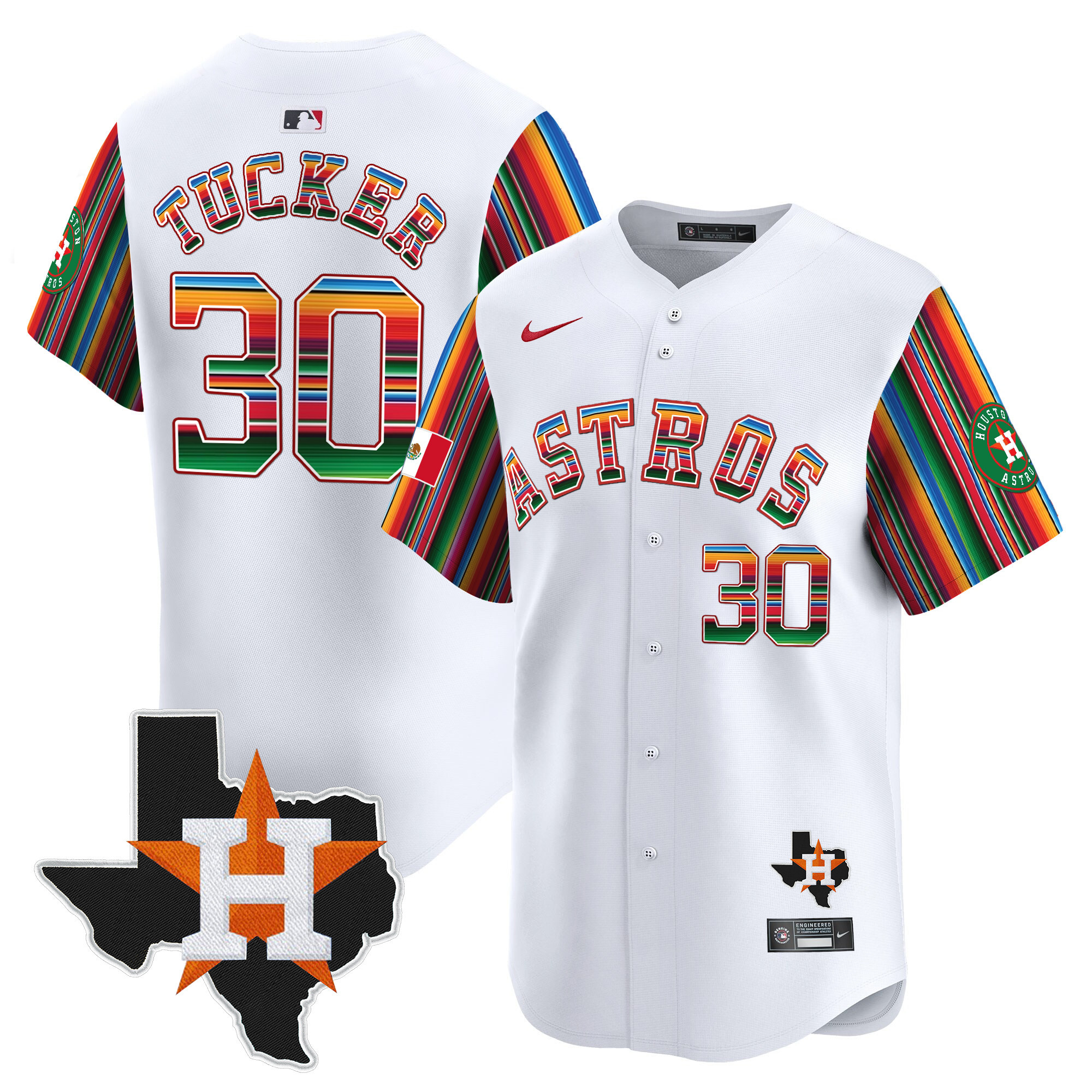 Men's Astros Mexico Texas Patch Vapor Premier Limited Jersey V5 - All Stitched - Image 16