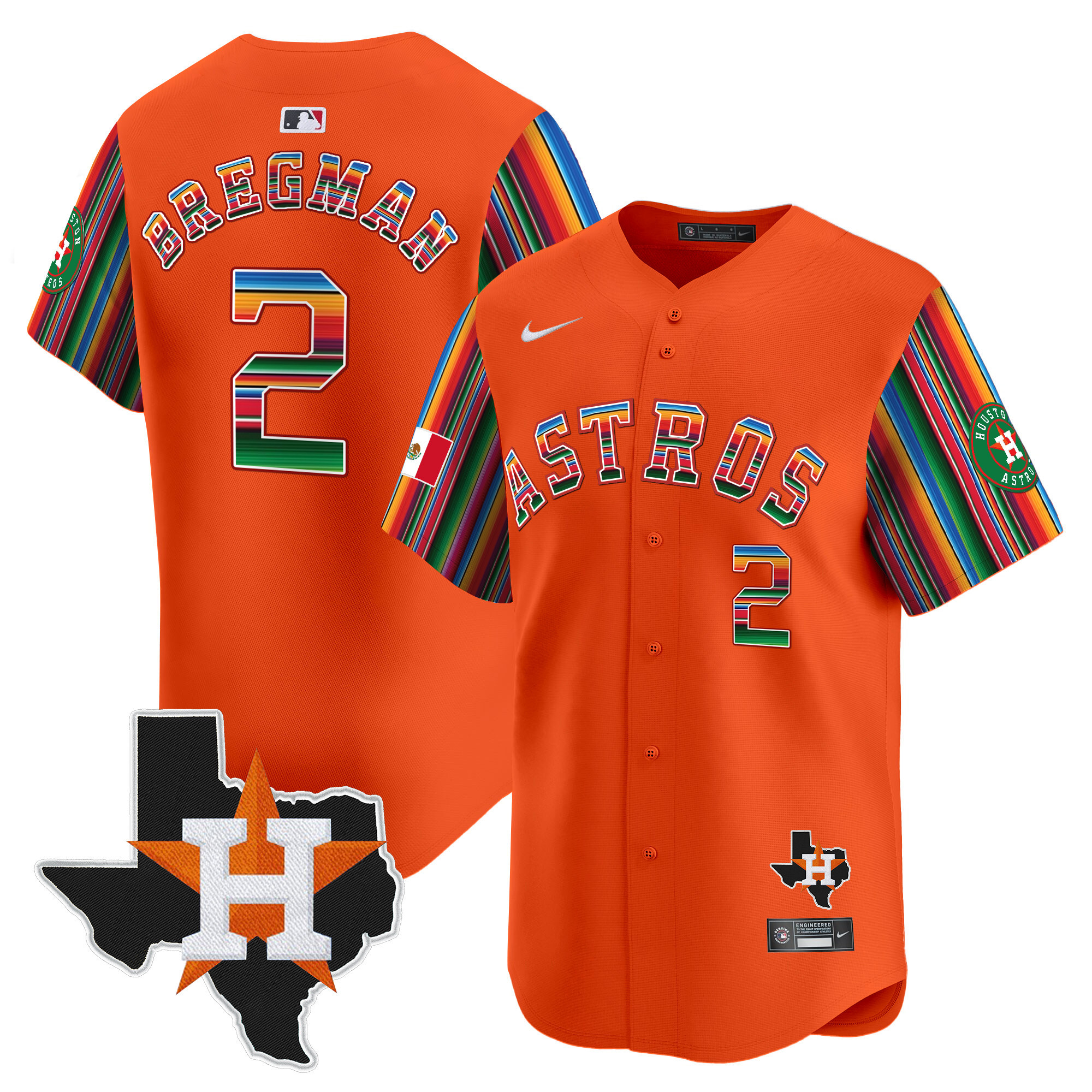 Men's Astros Mexico Texas Patch Vapor Premier Limited Jersey V5 - All Stitched - Image 22