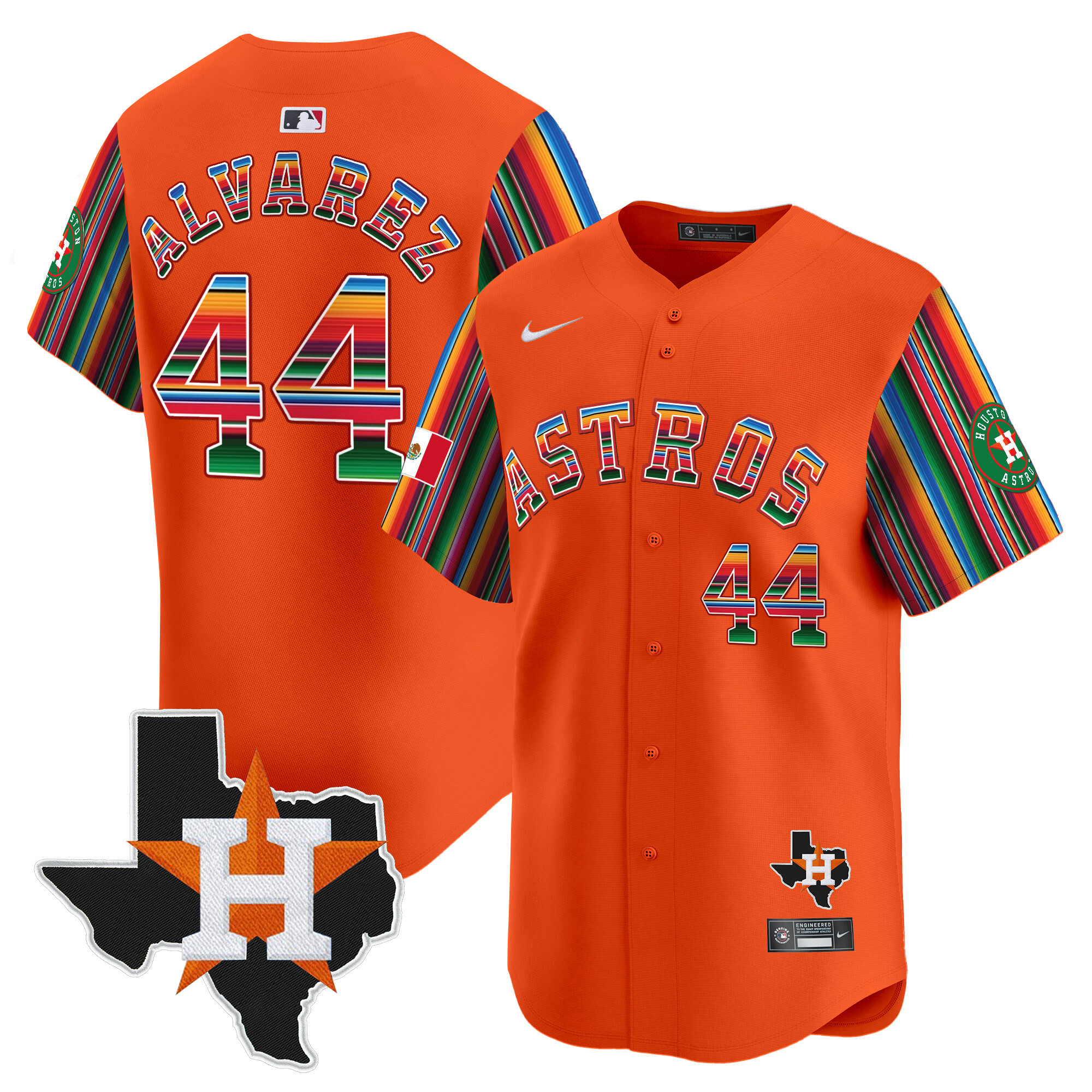 Men's Astros Mexico Texas Patch Vapor Premier Limited Jersey V5 - All Stitched - Image 23
