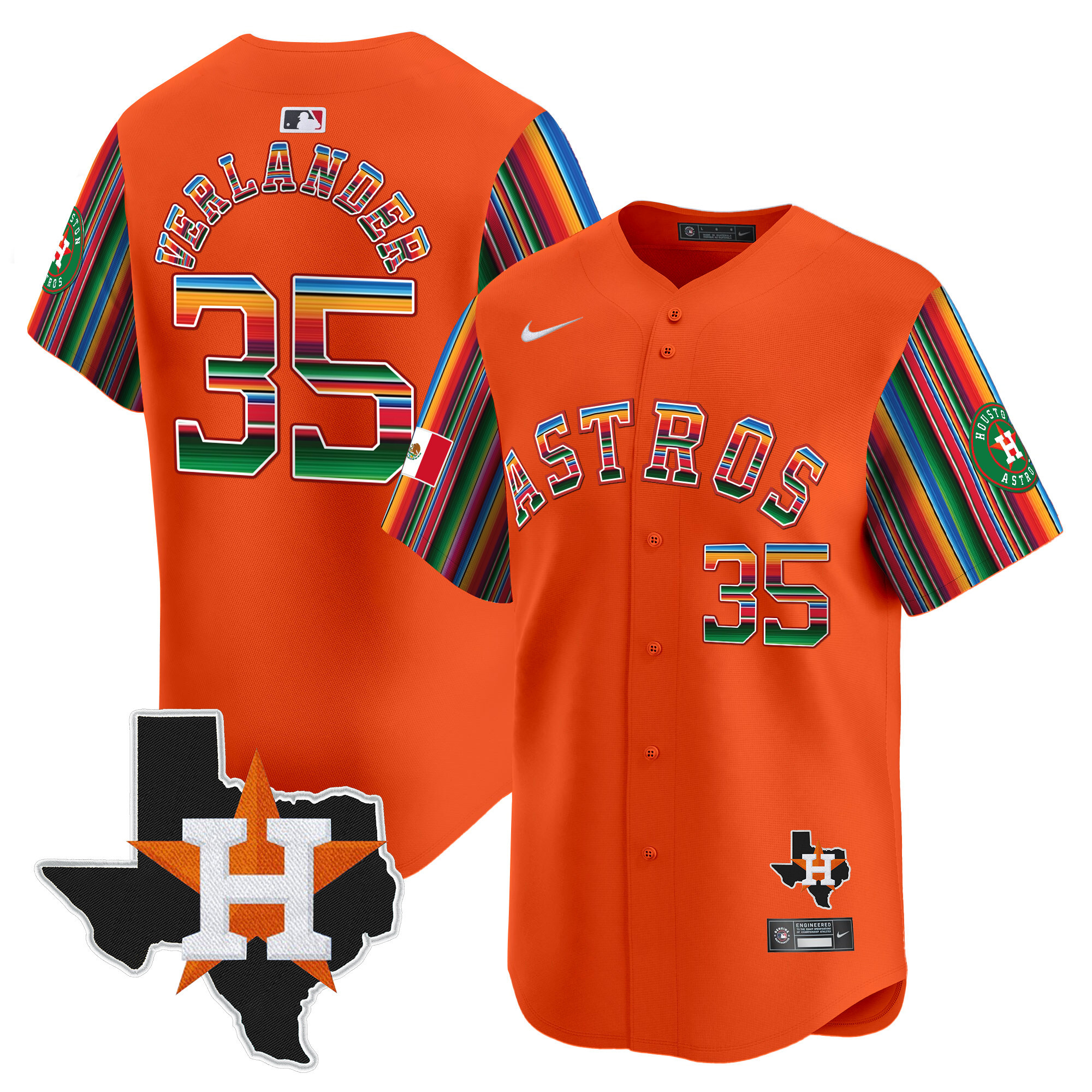 Men's Astros Mexico Texas Patch Vapor Premier Limited Jersey V5 - All Stitched - Image 24