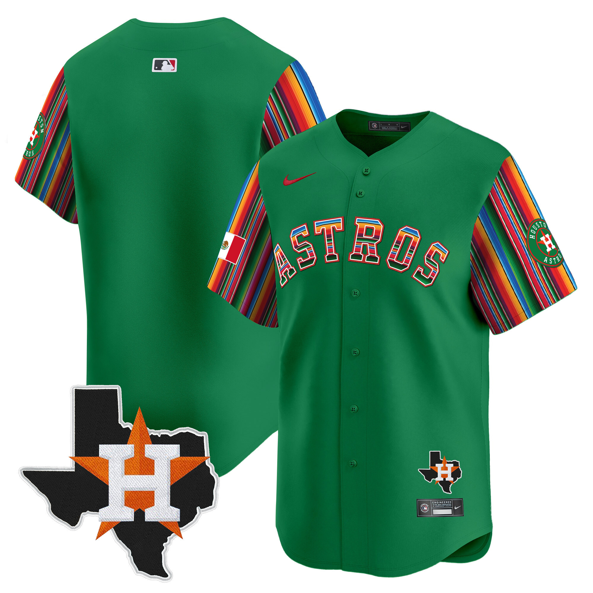Men's Astros Mexico Texas Patch Vapor Premier Limited Jersey V5 - All Stitched - Image 36