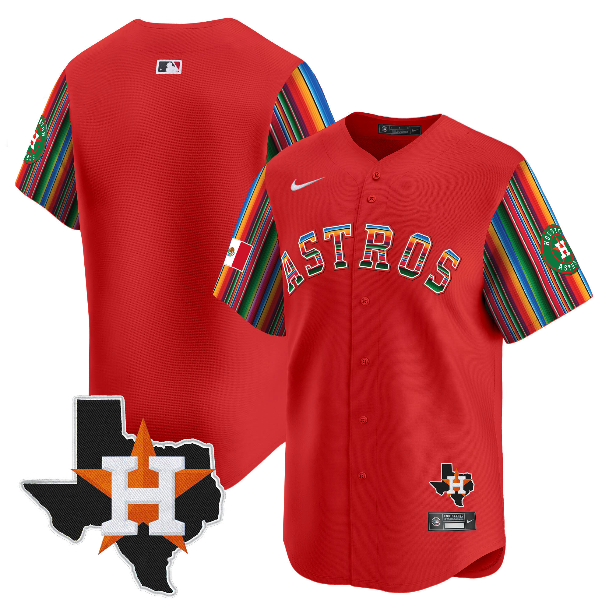 Men's Astros Mexico Texas Patch Vapor Premier Limited Jersey V5 - All Stitched - Image 45