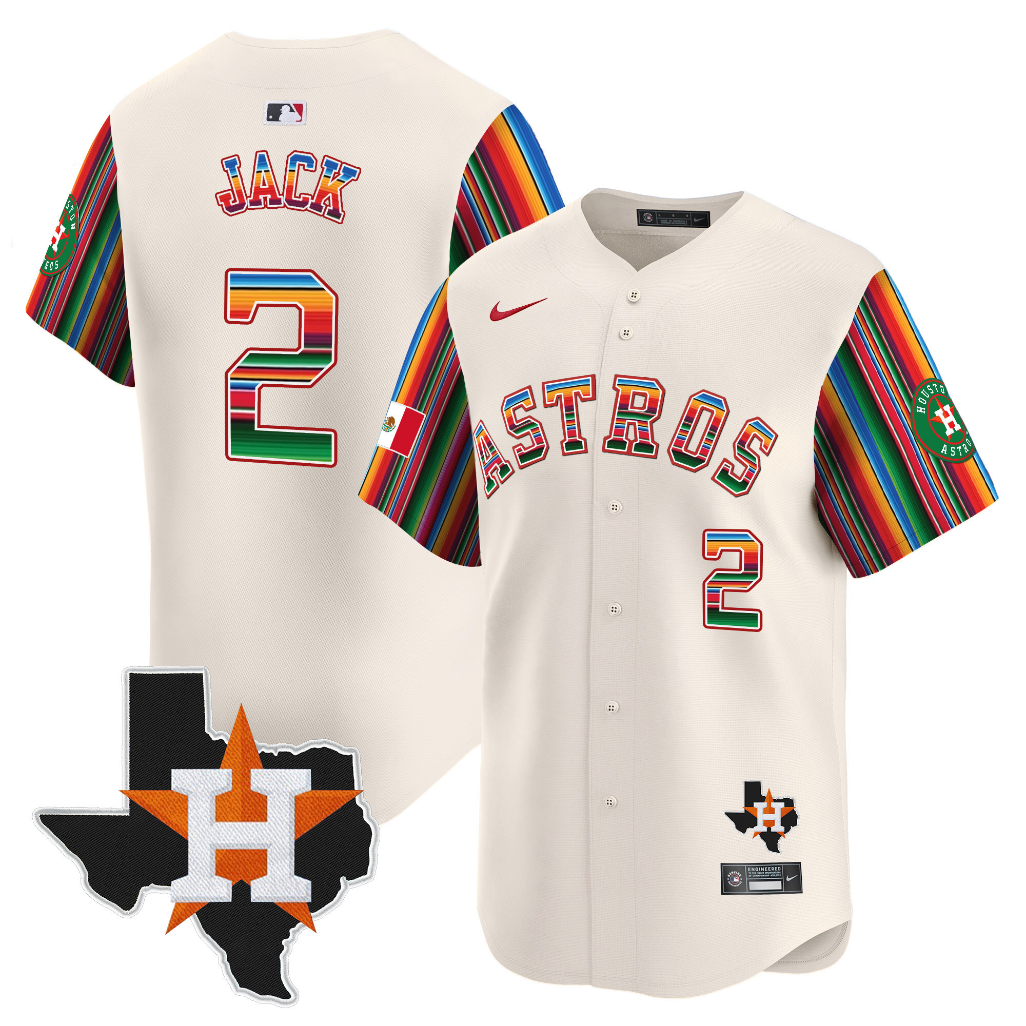 Men's Astros Mexico Texas Patch Vapor Premier Limited Jersey V5 - All Stitched - Image 48