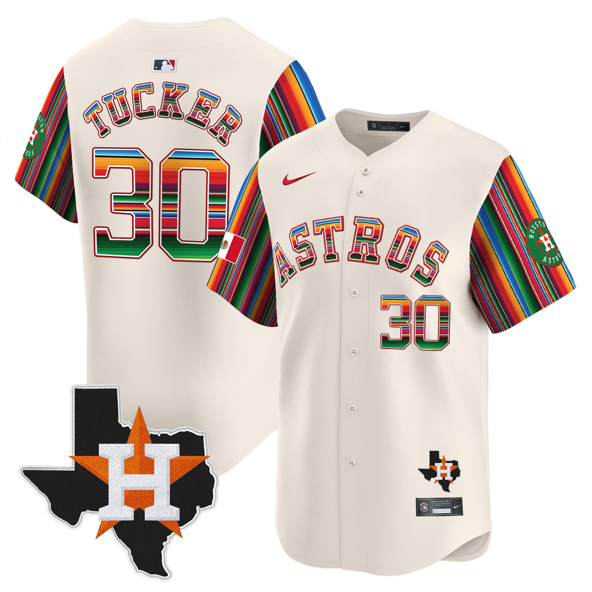 Men's Astros Mexico Texas Patch Vapor Premier Limited Jersey V5 - All Stitched - Image 52
