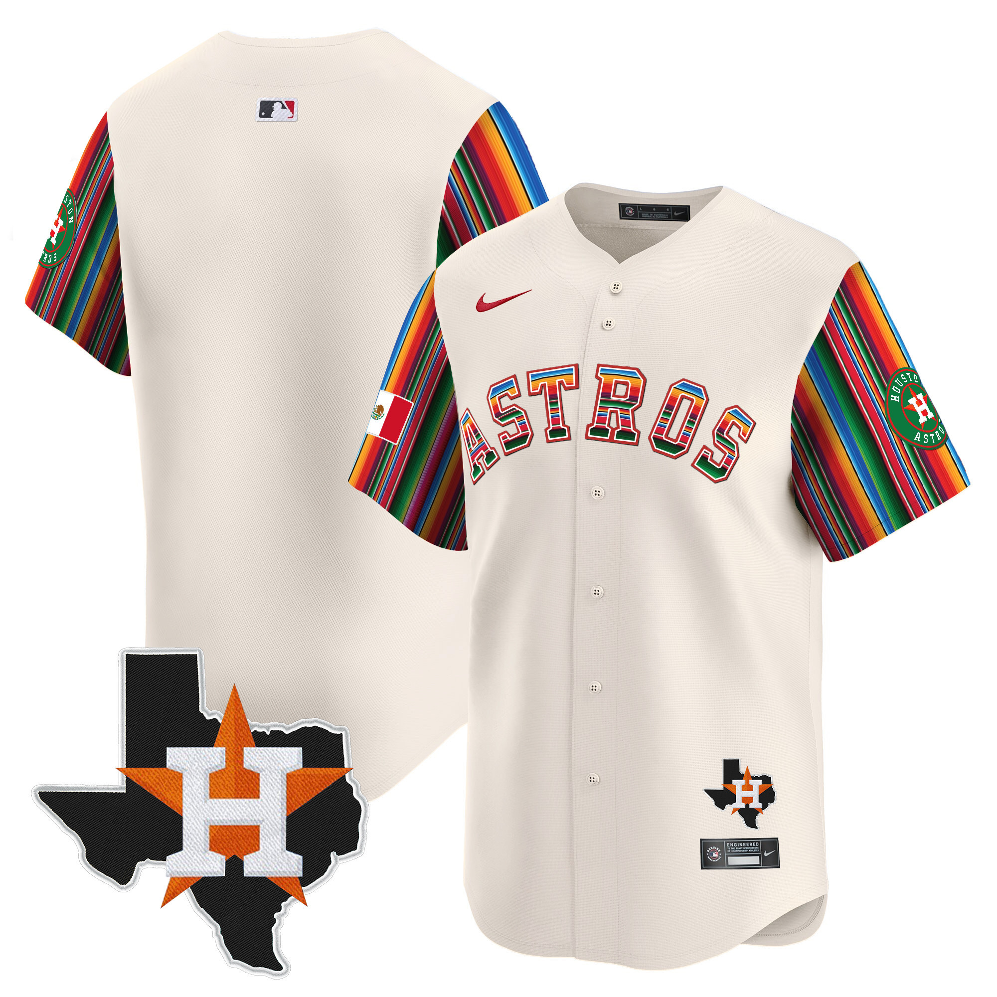 Men's Astros Mexico Texas Patch Vapor Premier Limited Jersey V5 - All Stitched - Image 54