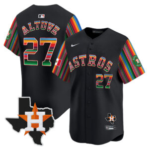 Men's Astros Mexico Texas Patch Vapor Premier Limited Jersey V5 - All Stitched