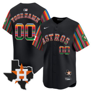 Astros Mexico Texas Patch Vapor Premier Limited Custom Jersey V5 - All Stitched