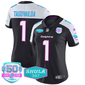 Women's Dolphins "Miami Vice" Vapor Limited Jersey V2 - All Stitched