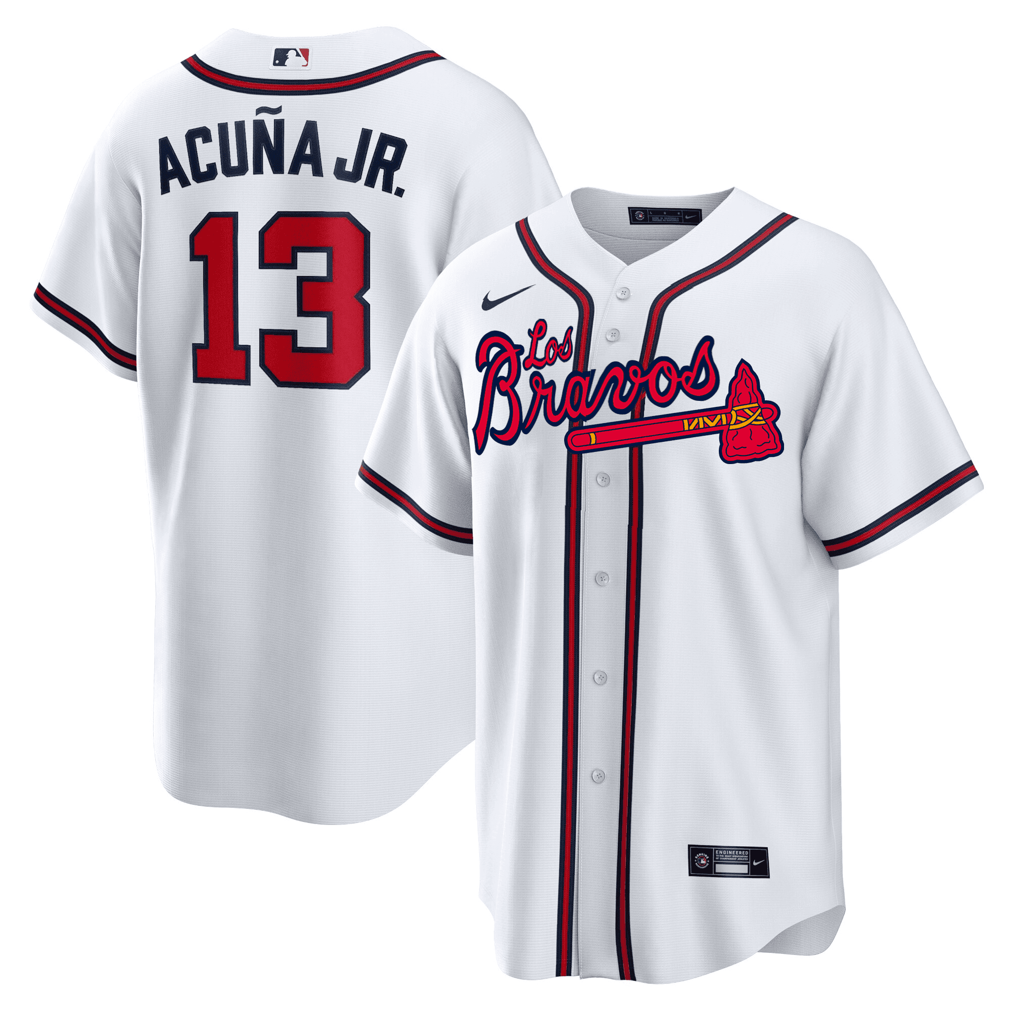Men's Atlanta Braves Los Bravos Jersey - All Stitched - Image 5