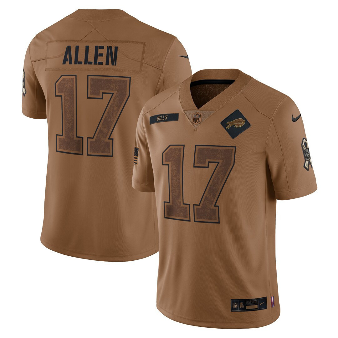 Buffalo Bills 2023 Salute To Service Limited Jersey - Brown