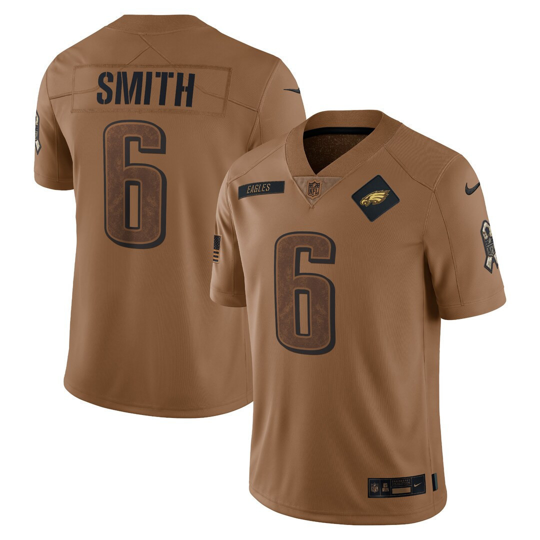 Philadelphia Eagles 2023 Salute To Service Limited Jersey - Brown - Image 3