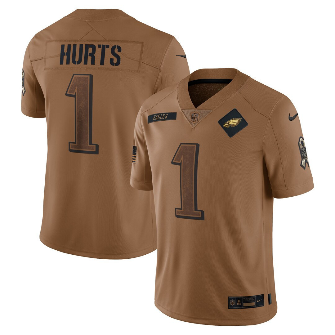 Philadelphia Eagles 2023 Salute To Service Limited Jersey - Brown