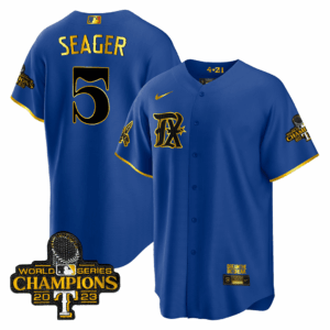 Men's Texas Rangers 2023 World Series Champions City Connect Cool Gold Jersey V2 - All Stitched