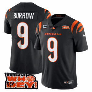 Men's Cincinnati Bengals Who Dey Patch Jersey - All Stitched