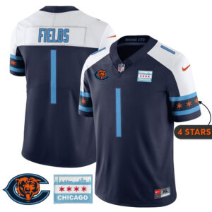 Men’s Chicago Bears City Edition Jersey - Chicago Flag - All Stitched