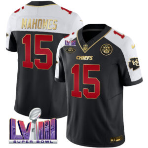Men's Chiefs Super Bowl LVIII Patch Vapor Jersey V2 - All Stitched