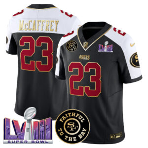 Men's 49ers Faithful & Super Bowl LVIII Patch Vapor Jersey - All Stitched