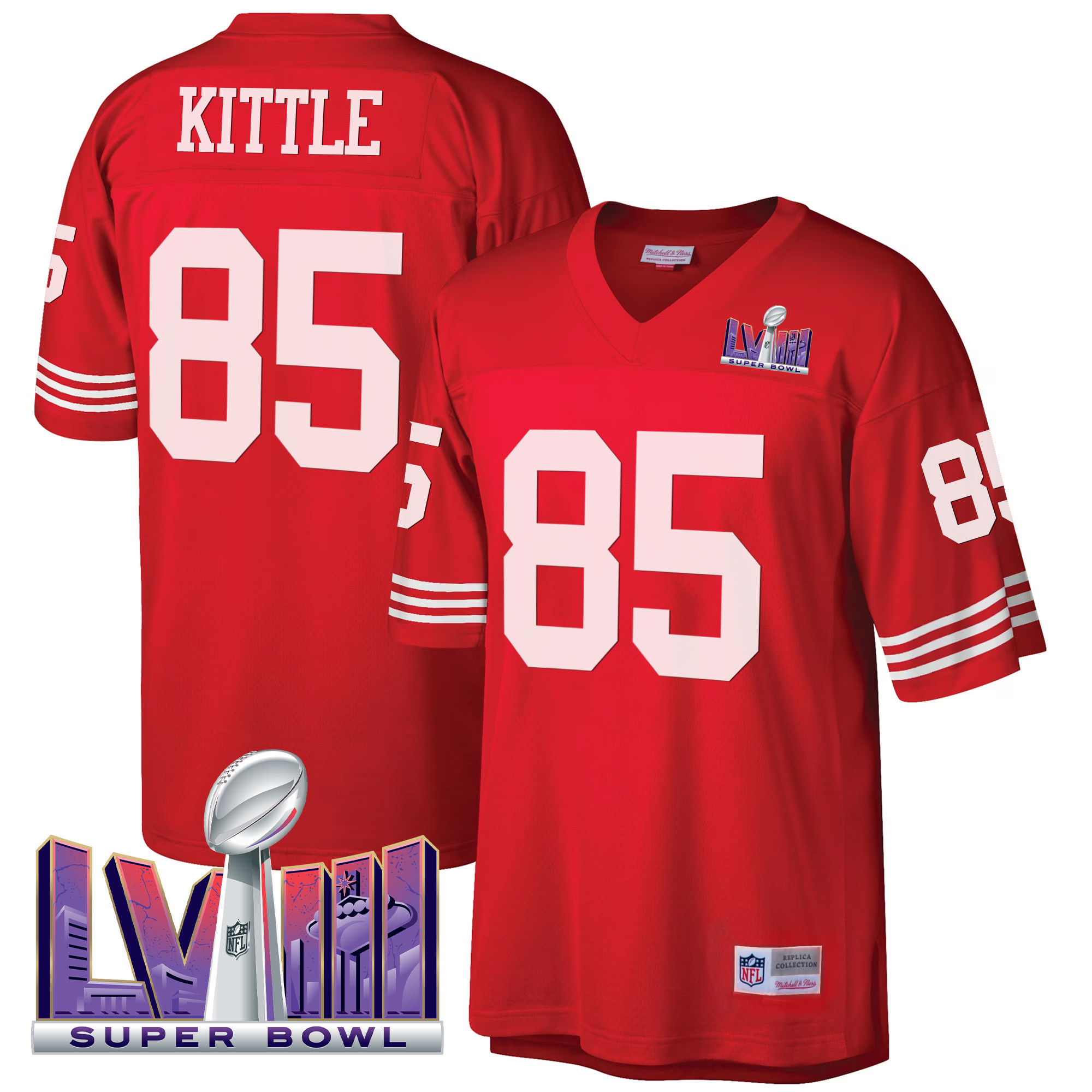 Men's 49ers Super Bowl LVIII 1990 Big & Tall Jersey - All Stitched - Image 4