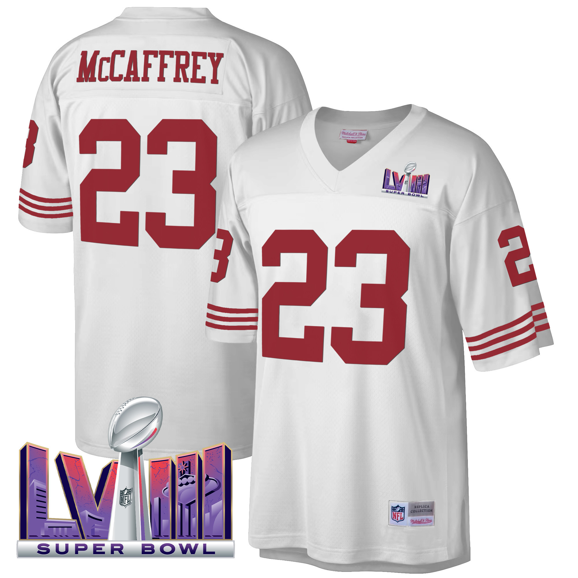 Men's 49ers Super Bowl LVIII 1990 Big & Tall Jersey - All Stitched - Image 11