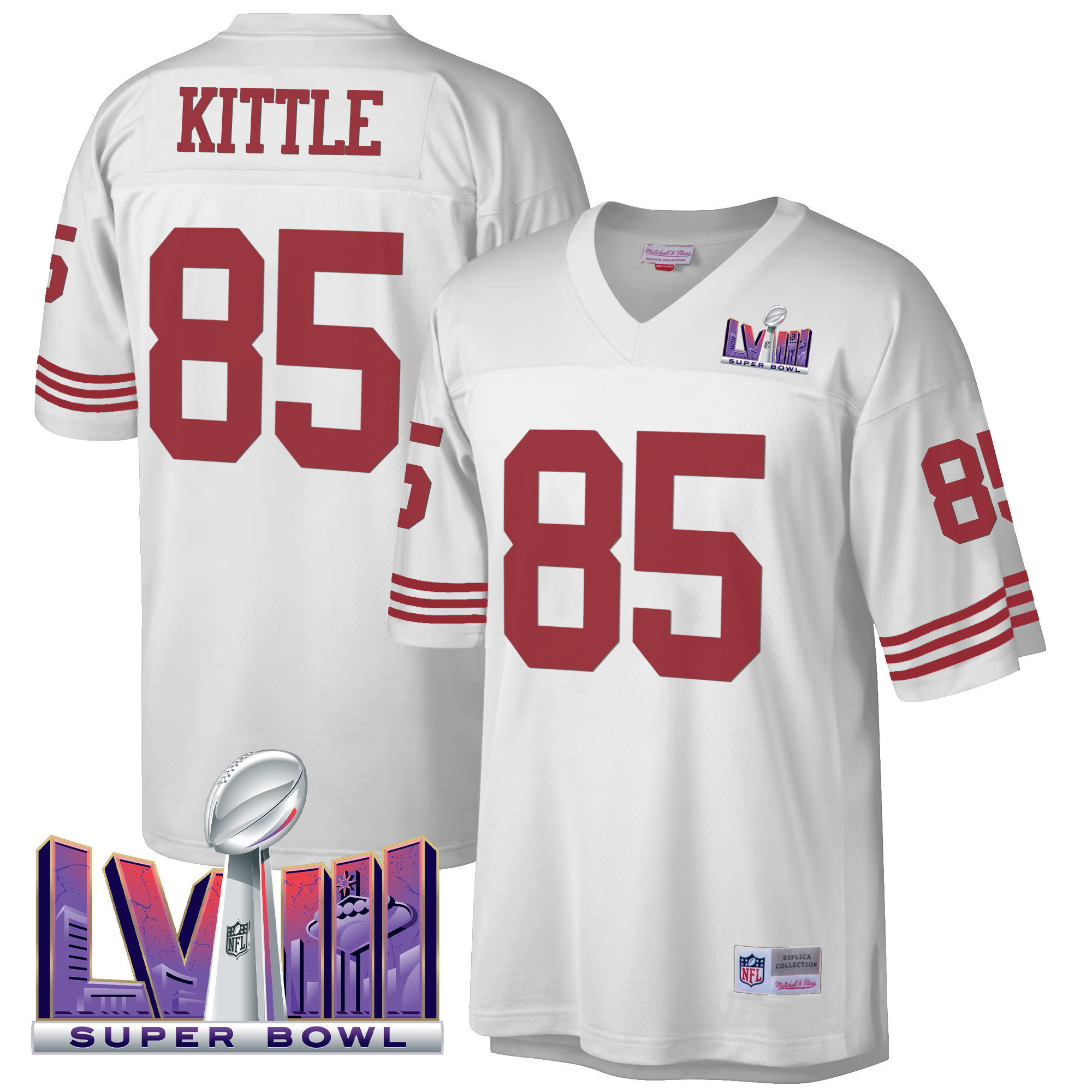 Men's 49ers Super Bowl LVIII 1990 Big & Tall Jersey - All Stitched - Image 14