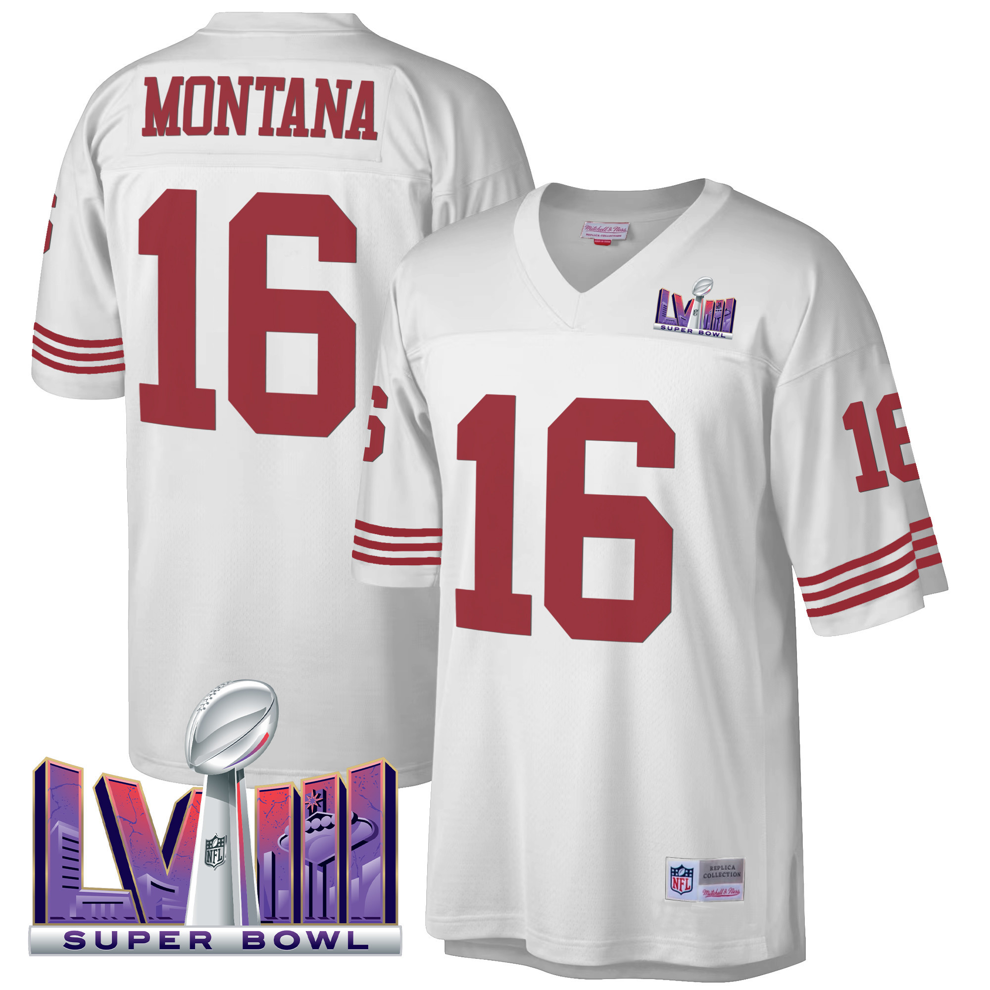 Men's 49ers Super Bowl LVIII 1990 Big & Tall Jersey - All Stitched - Image 18