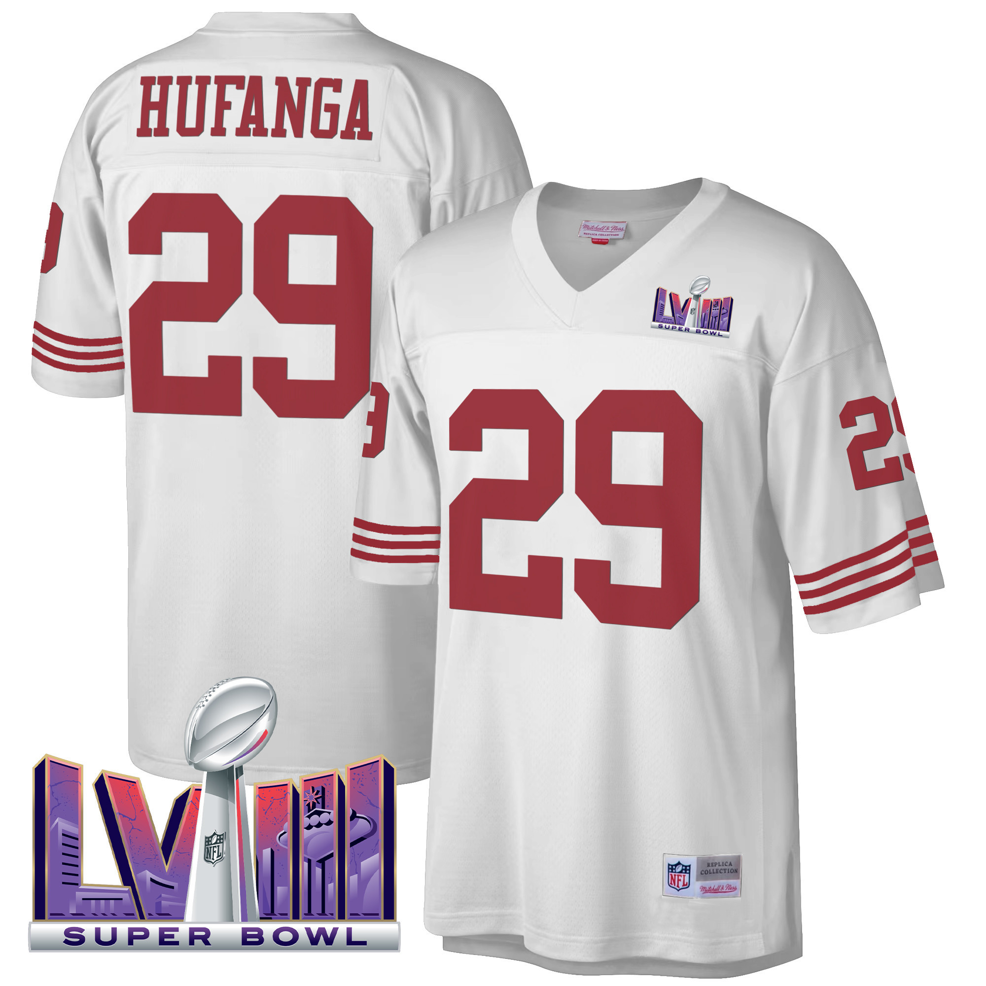 Men's 49ers Super Bowl LVIII 1990 Big & Tall Jersey - All Stitched - Image 20